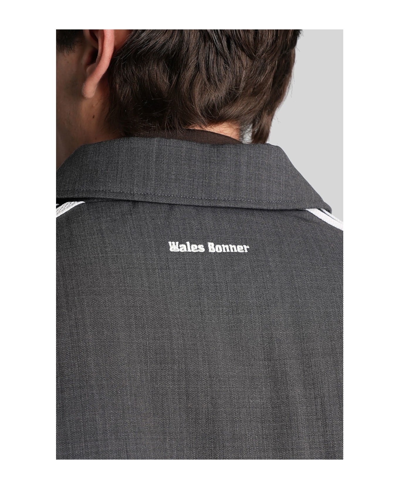 Adidas Originals by Wales Bonner Wool Blouson Casual Jacket In Grey Polyester - grey