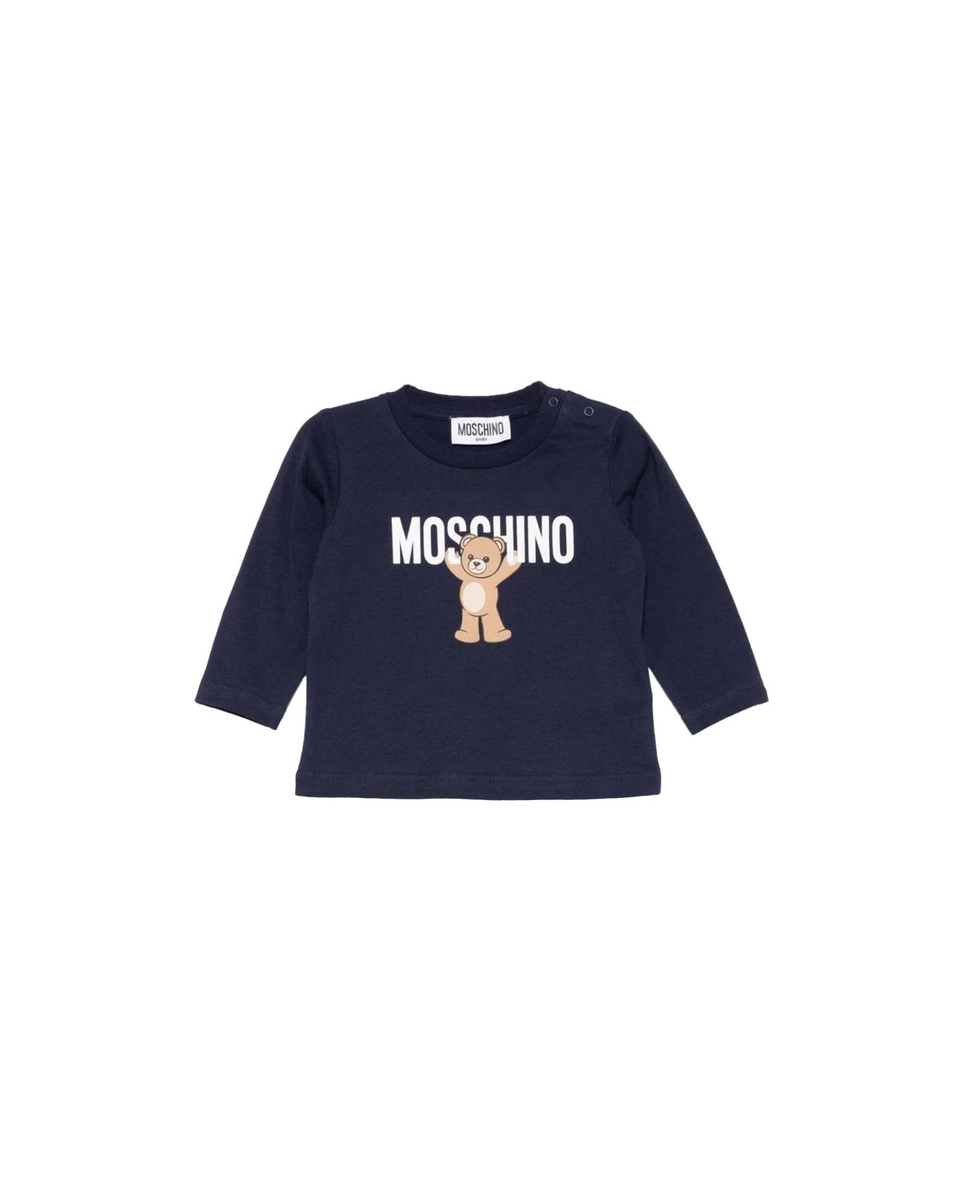 Moschino T-shirt With Logo - BLUE
