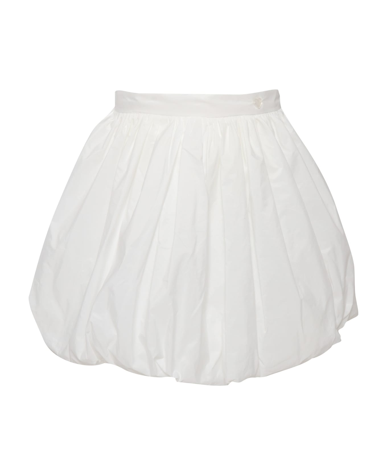 Monnalisa White Baloon Skirt - WHITE