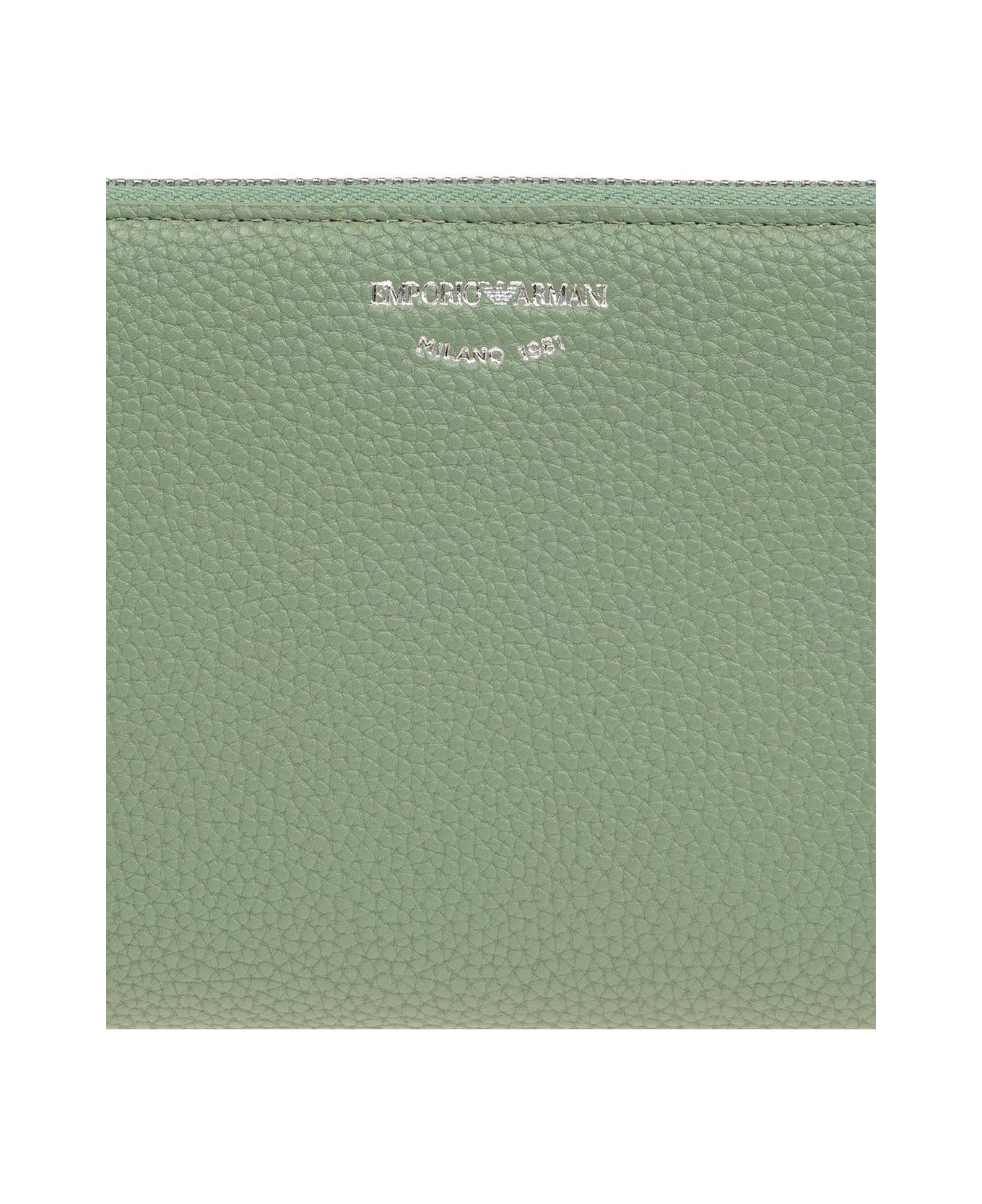 Emporio Armani Wallet With Logo - Green