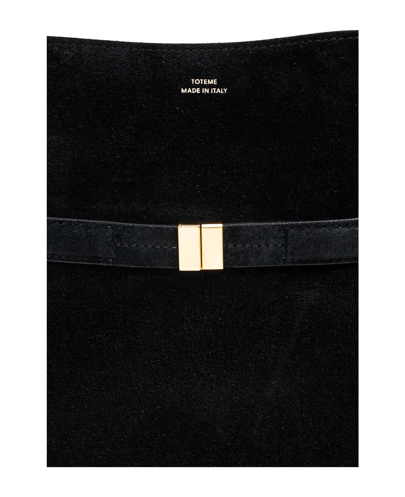 Totême Toteme Suede Shoulder Bag - BLACK