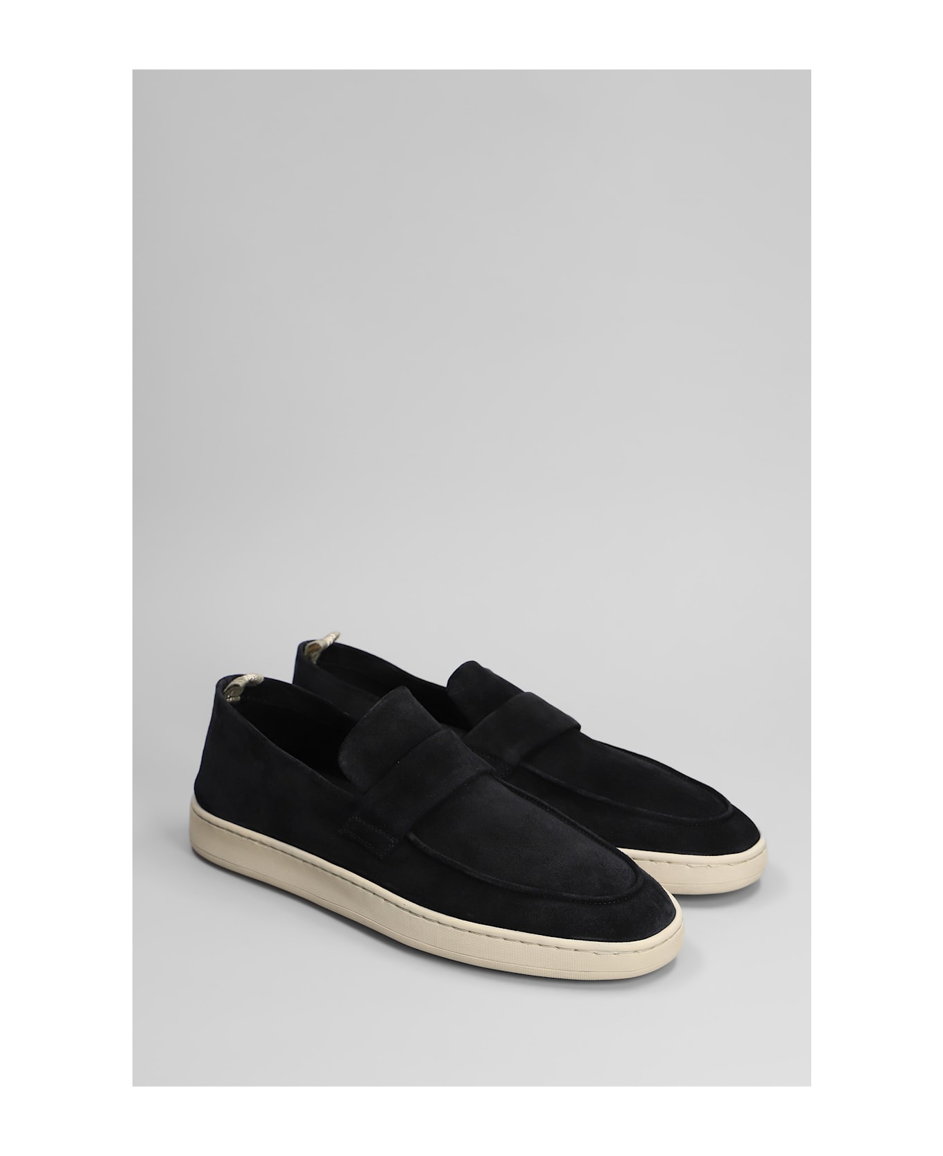 Officine Creative Herbie 001 Loafers In Black Suede - black
