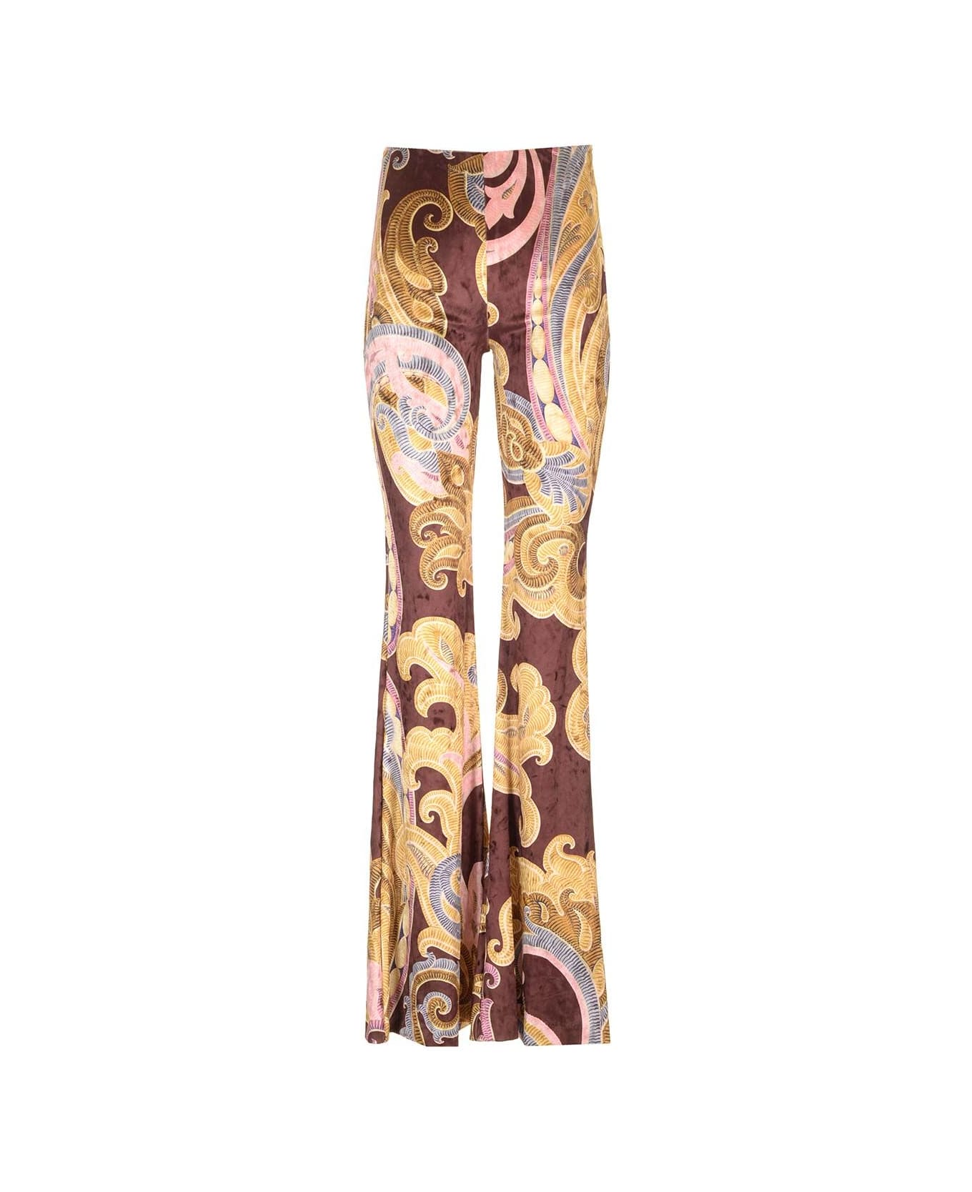 Etro Stretch Chenille Trousers - Multicolor