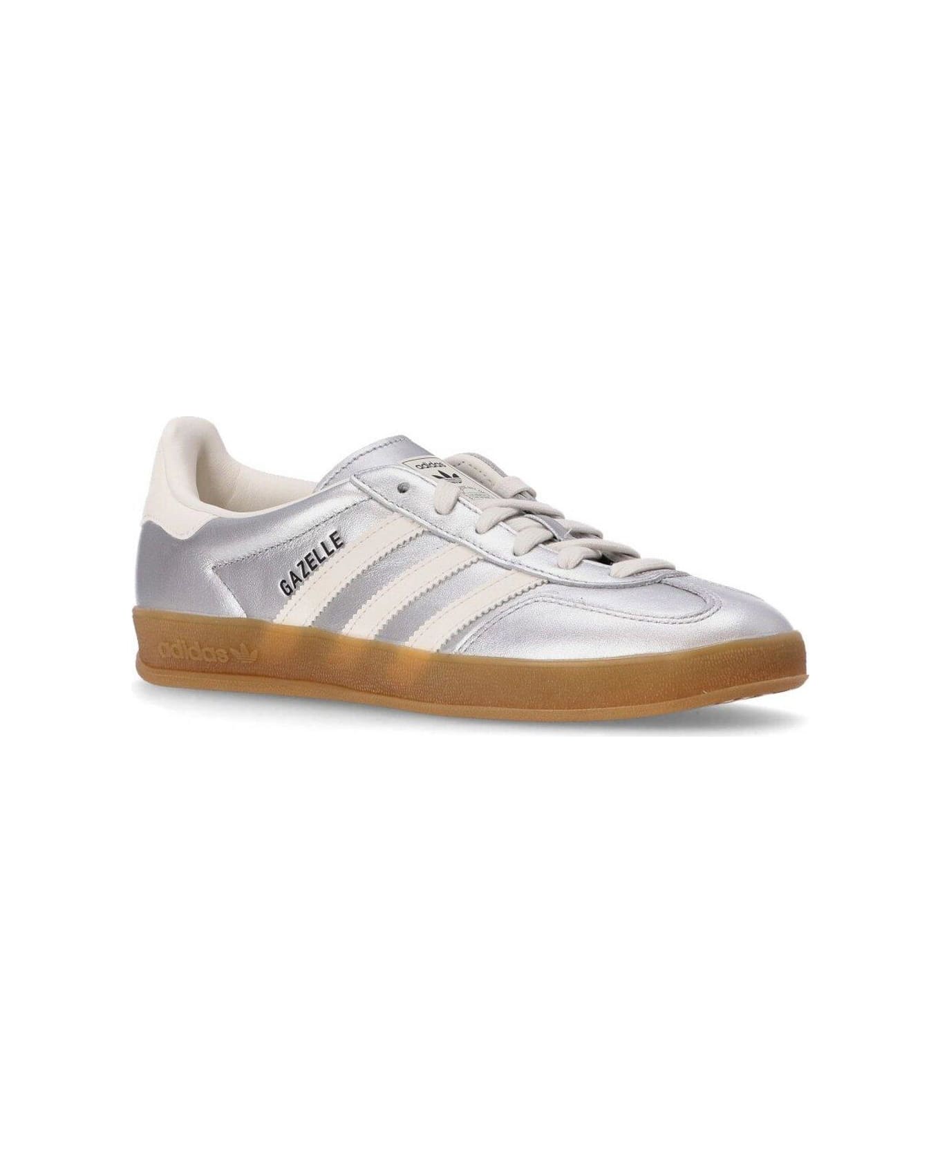 Adidas Originals Gazelle Lace-up Sneakers - Silver