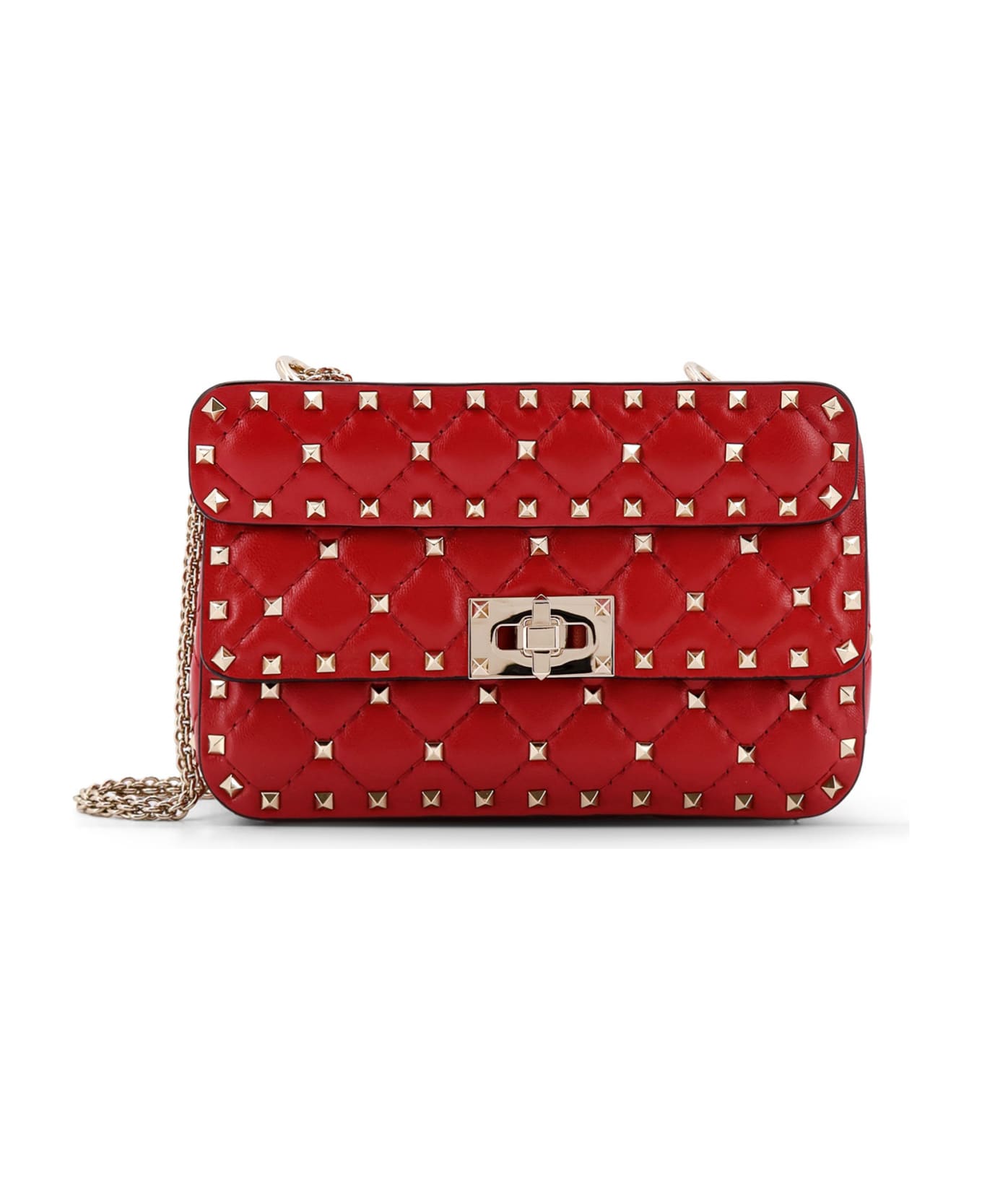 Valentino Garavani Rockstud Spike Shoulder Bag - Red ショルダーバッグ