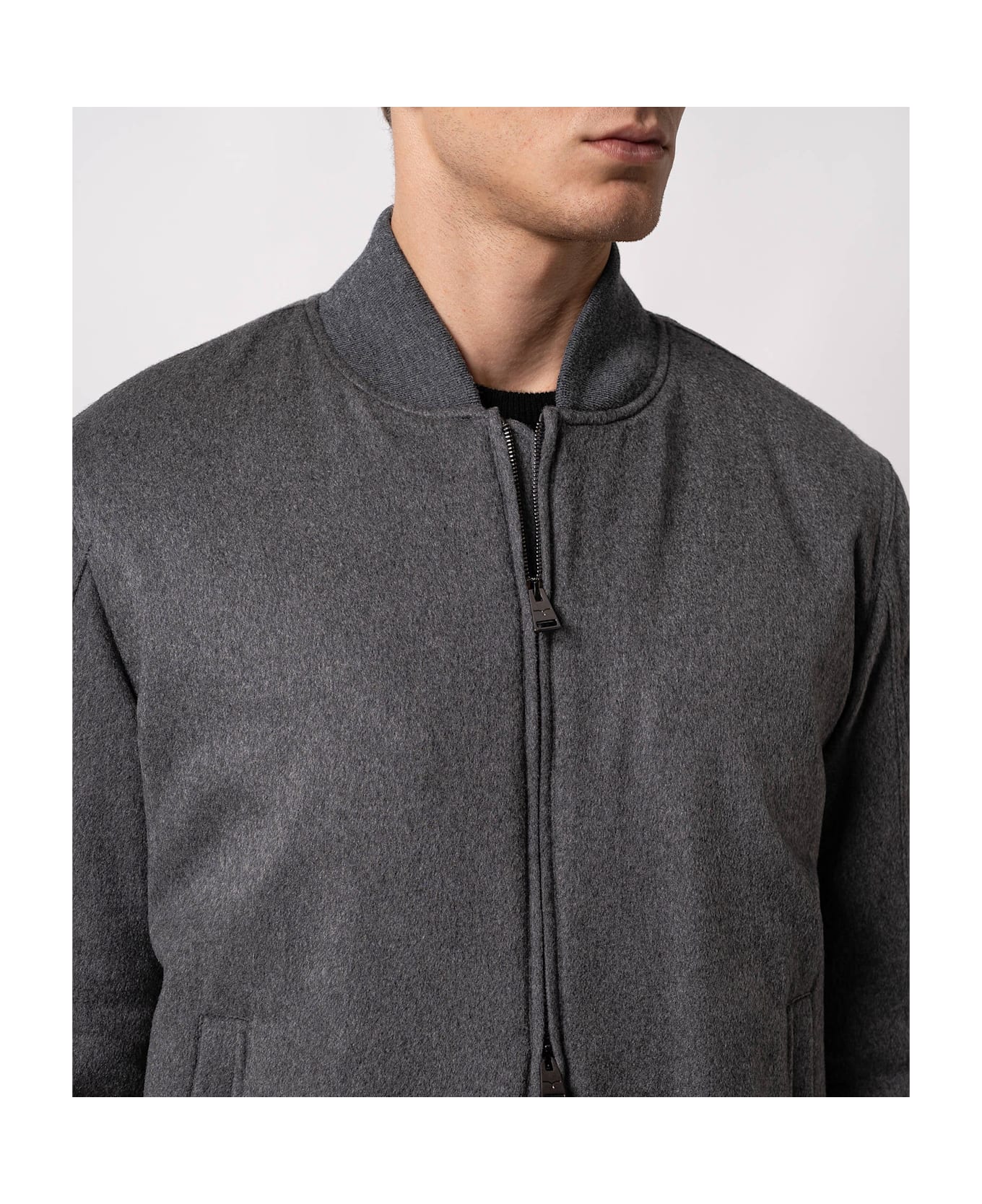 Larusmiani Bomber Jacket Marina Jacket - DimGray
