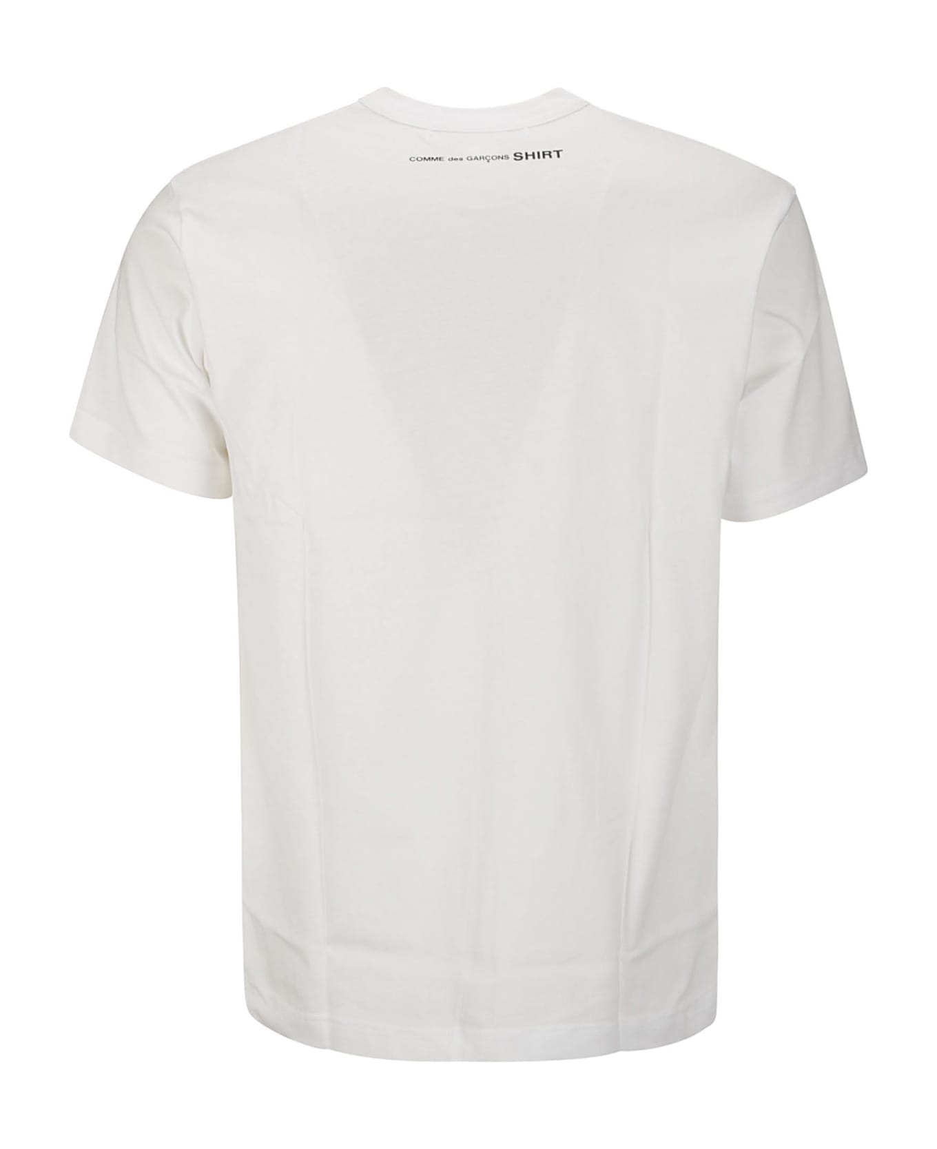 Comme des Garçons Shirt Cotton Jersey Plain With Printed Cdg Shirt L - WHITE