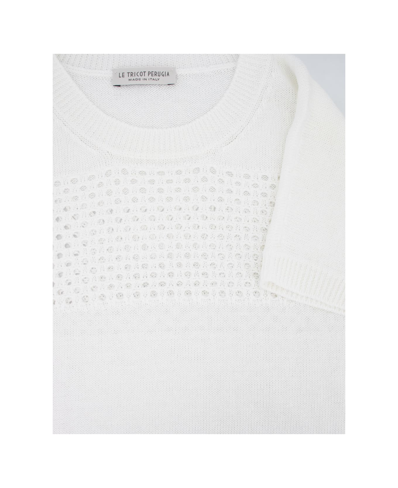 Le Tricot Perugia Sweater - WHITE ニットウェア