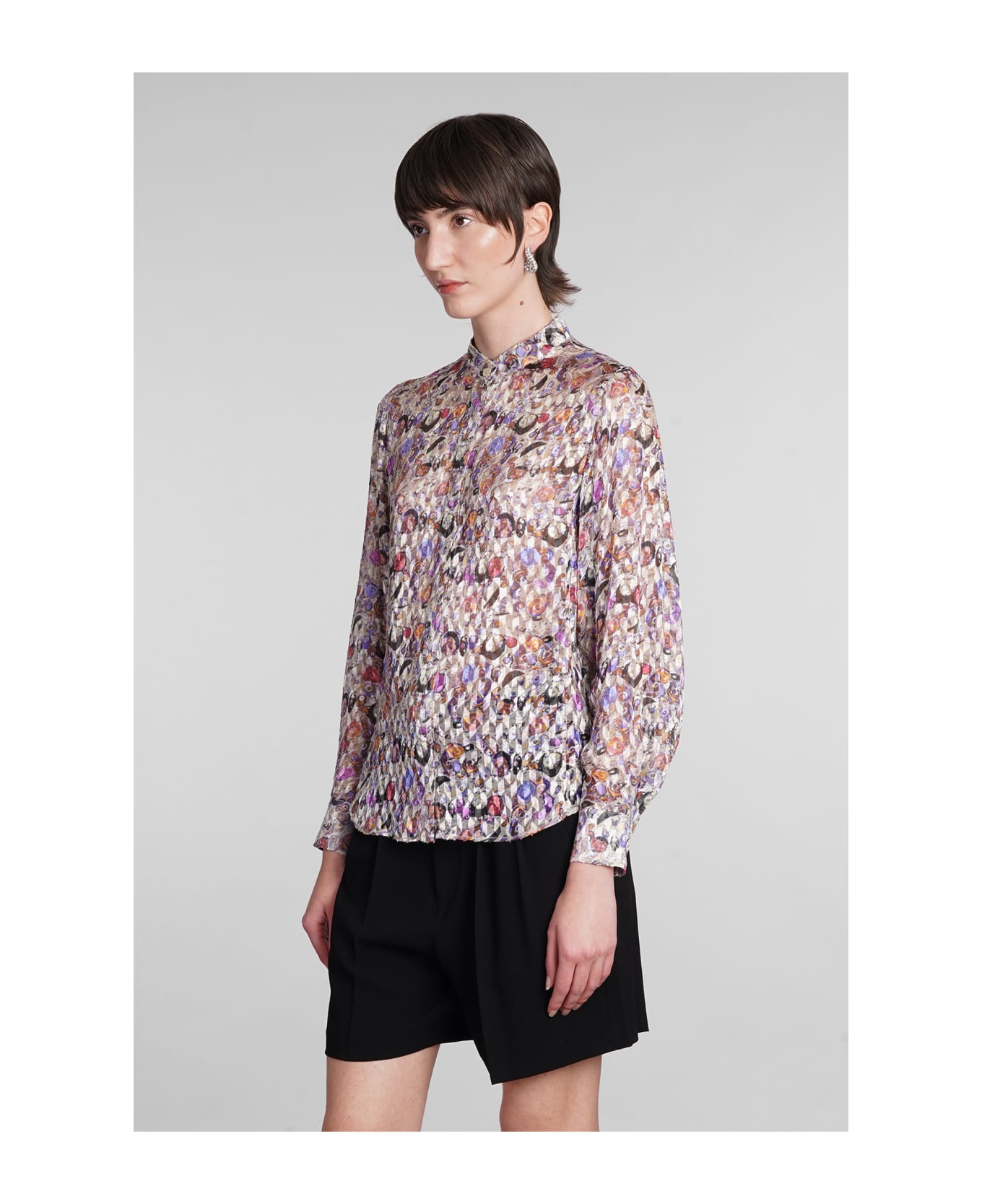 Isabel Marant Ilda Shirt In Multicolor Viscose - multicolor