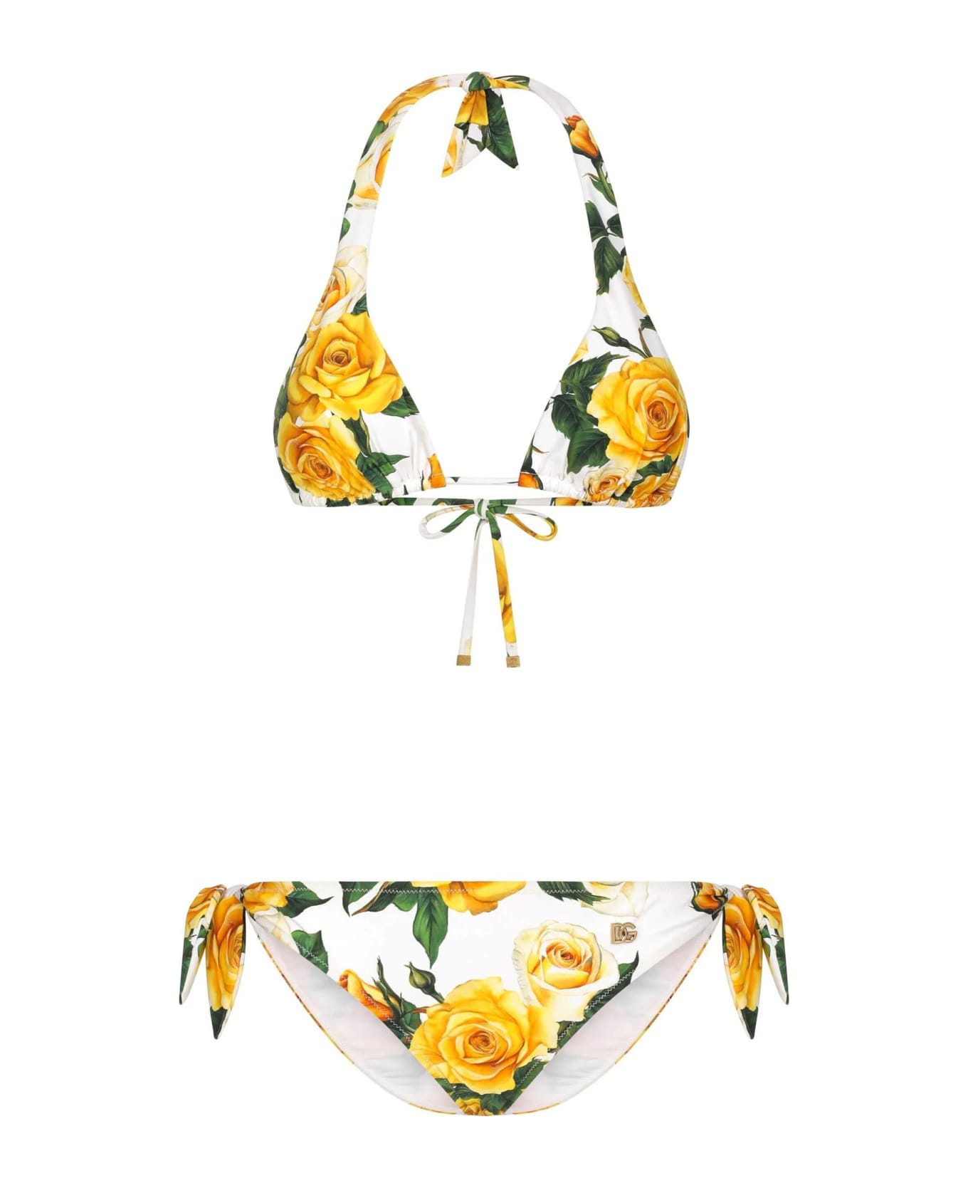 Dolce & Gabbana Bikini Triangolo - Vo Fondo Bianco