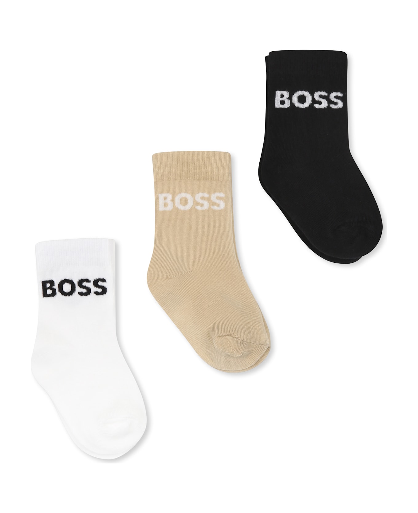 Hugo Boss Multicolor Sock Set For Baby Boy With Logo - Multicolor