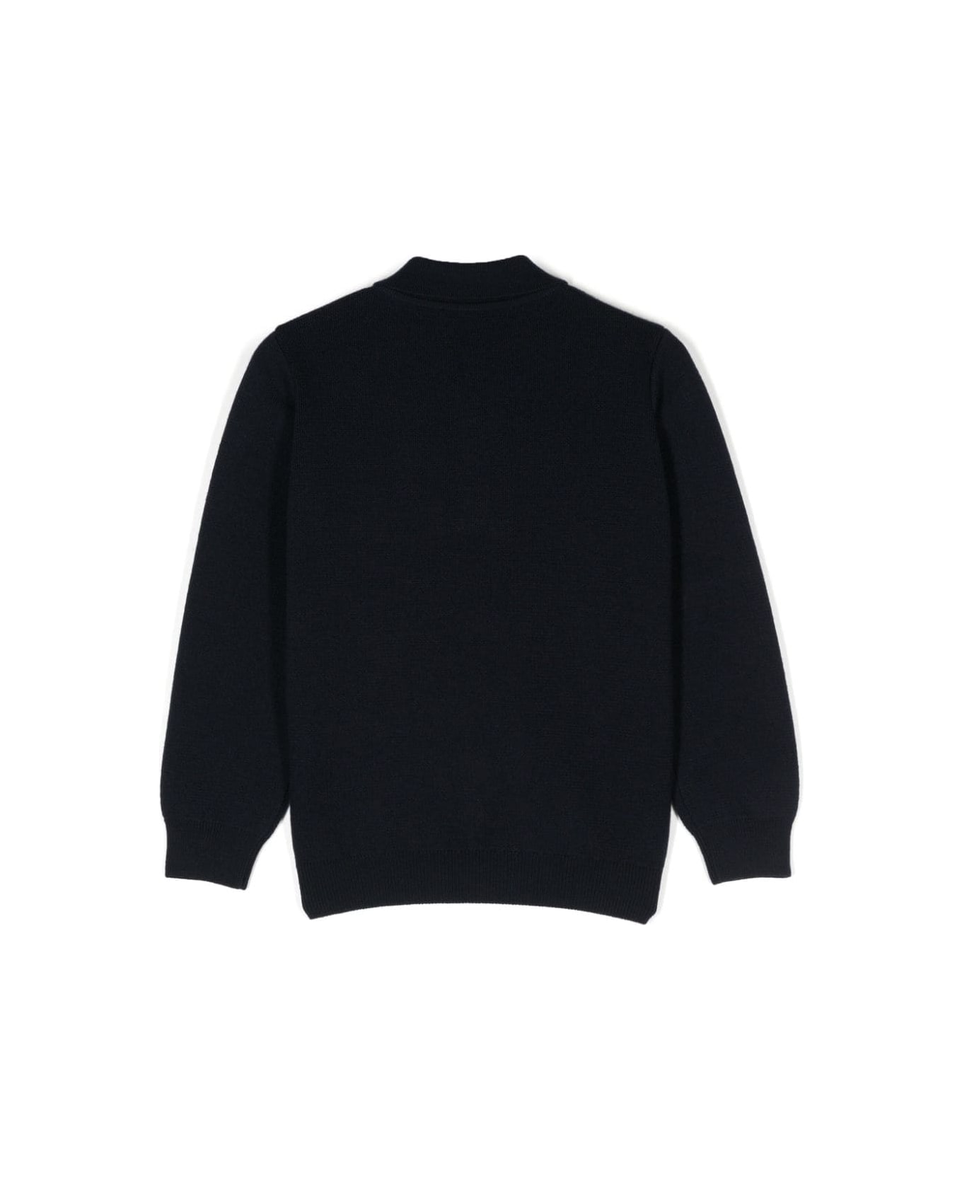 Versace Blue Navy Sweater Boy - Blue