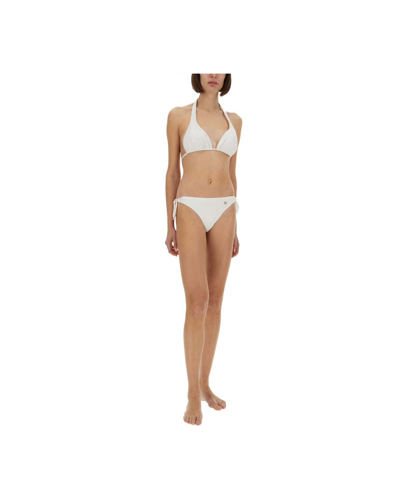 Dolce 
Gabbana Padded Triangle Bikini Top - WHITE