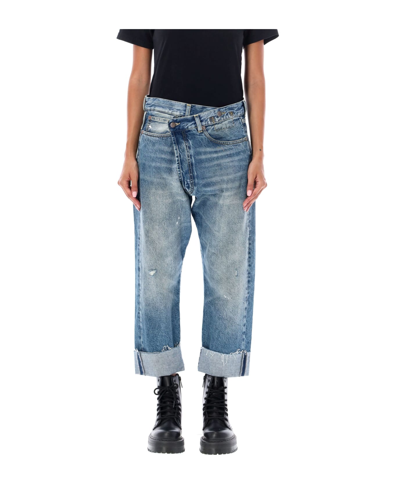 R13 Cross Over Jeans - JASPER BLUE