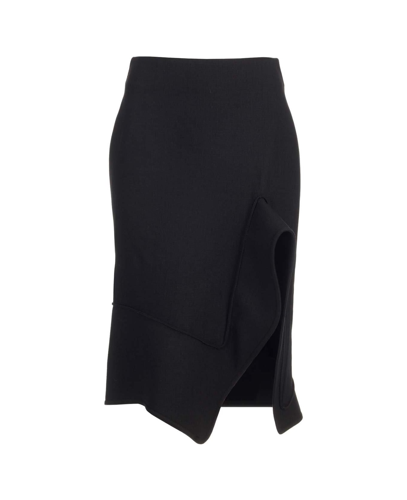 Bottega Veneta Structured Midi Skirt
