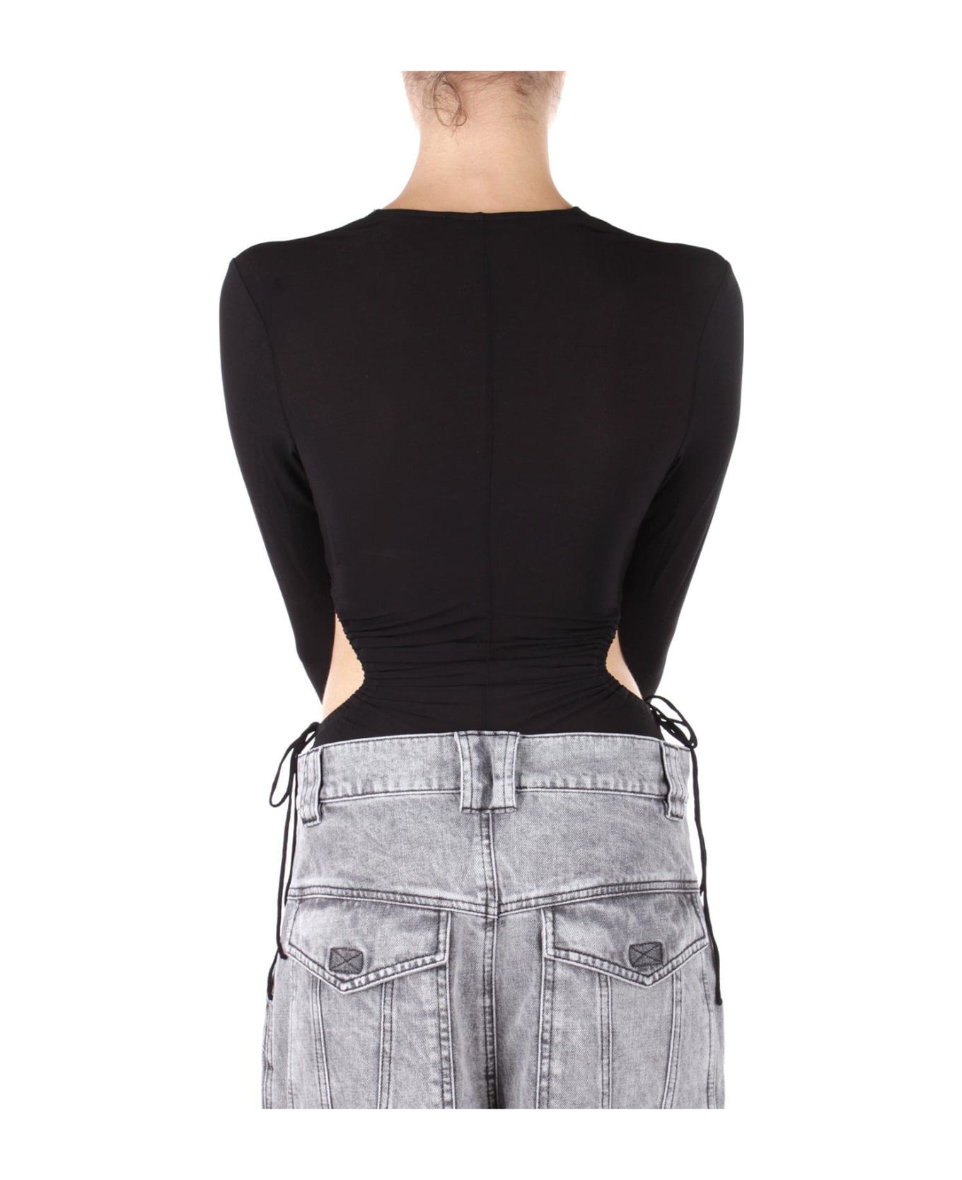 Isabel Marant Cut-out Stretched Bodysuit - Black