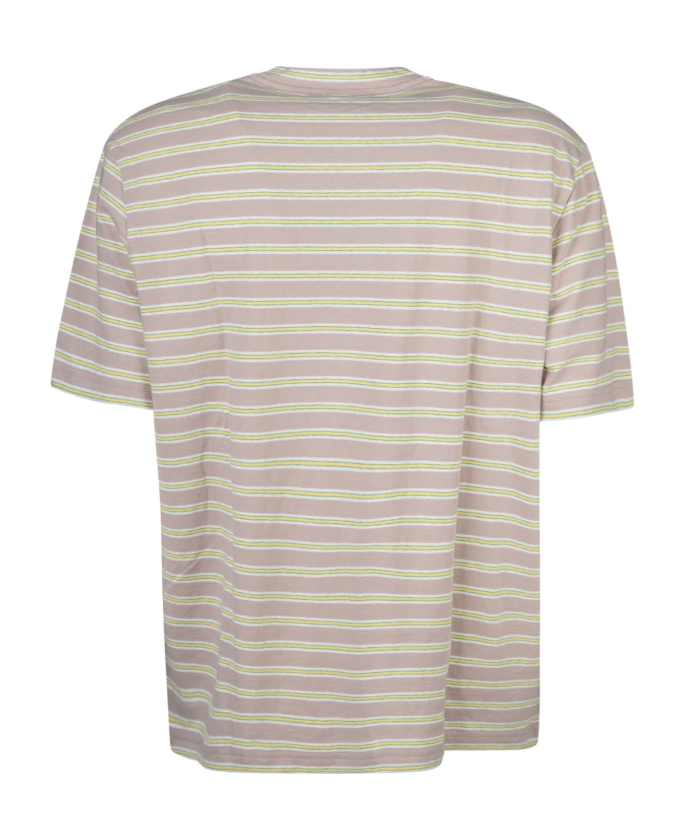 Lanvin Stripe Logo T-shirt - Optic White/Multicolor シャツ
