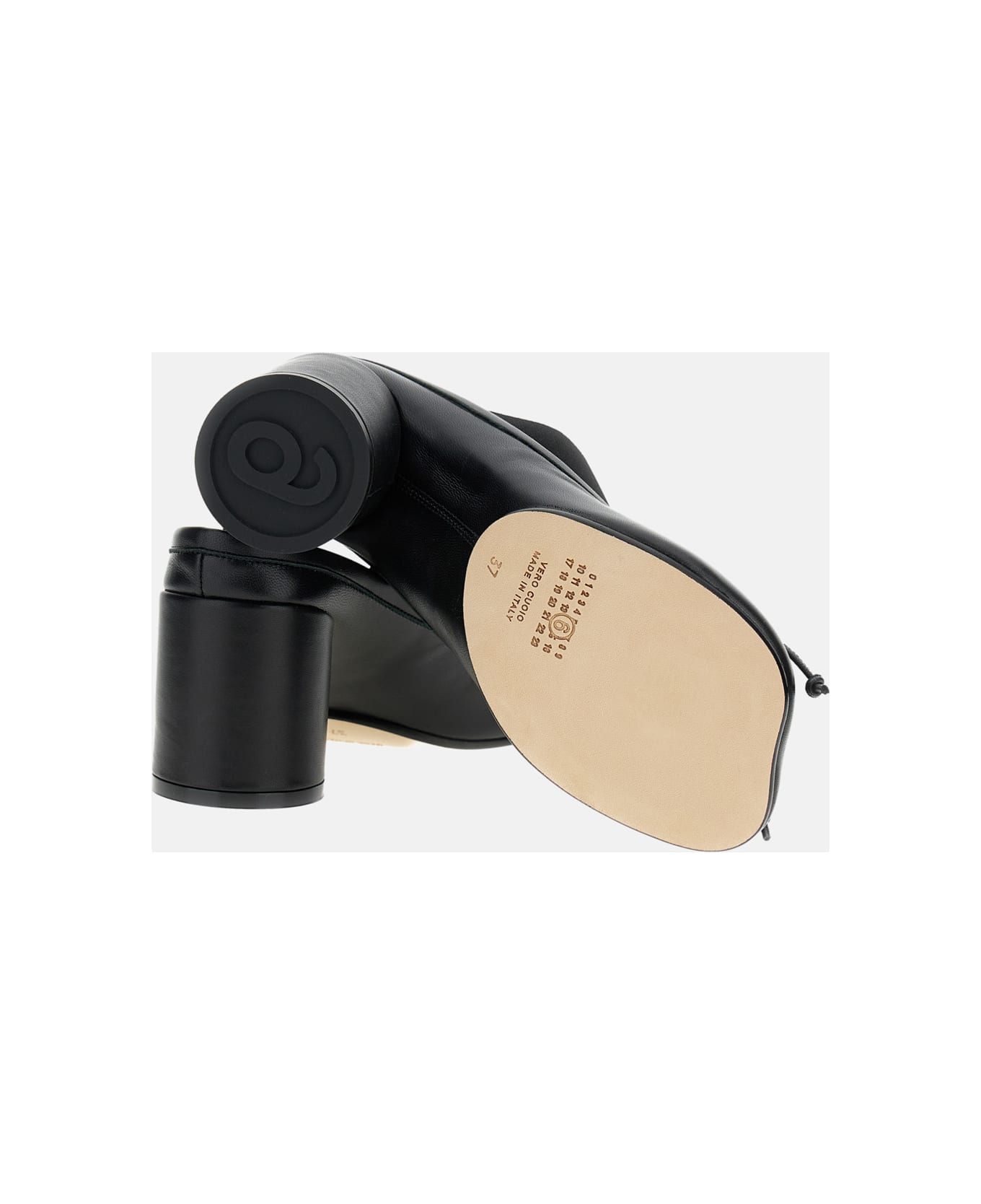 MM6 Maison Margiela Heeled Ballerina - Black