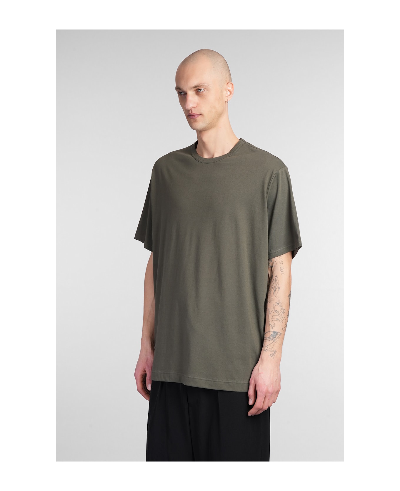 Yohji Yamamoto T-shirt In Green Cotton - green