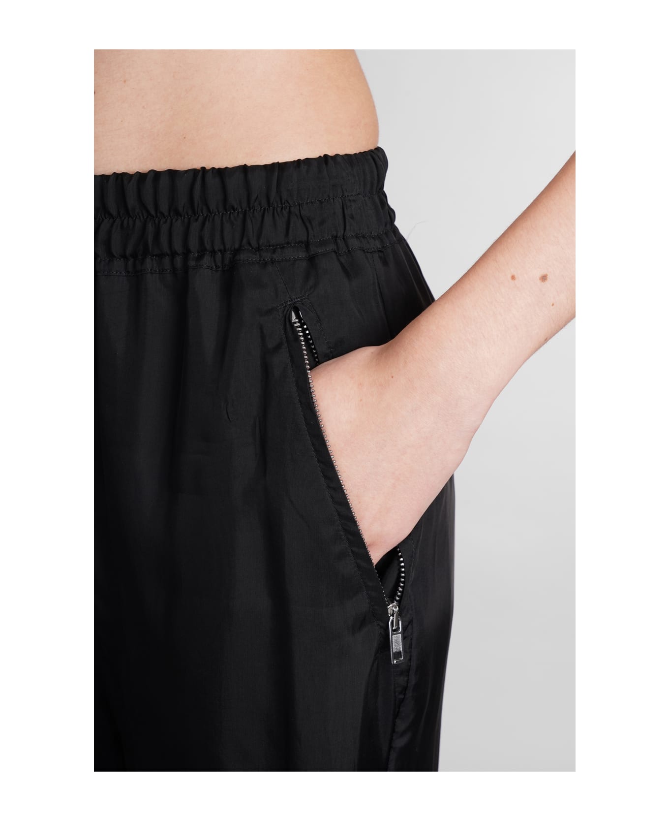 Rick Owens Track Pants In Black Polyamide Polyester - Black