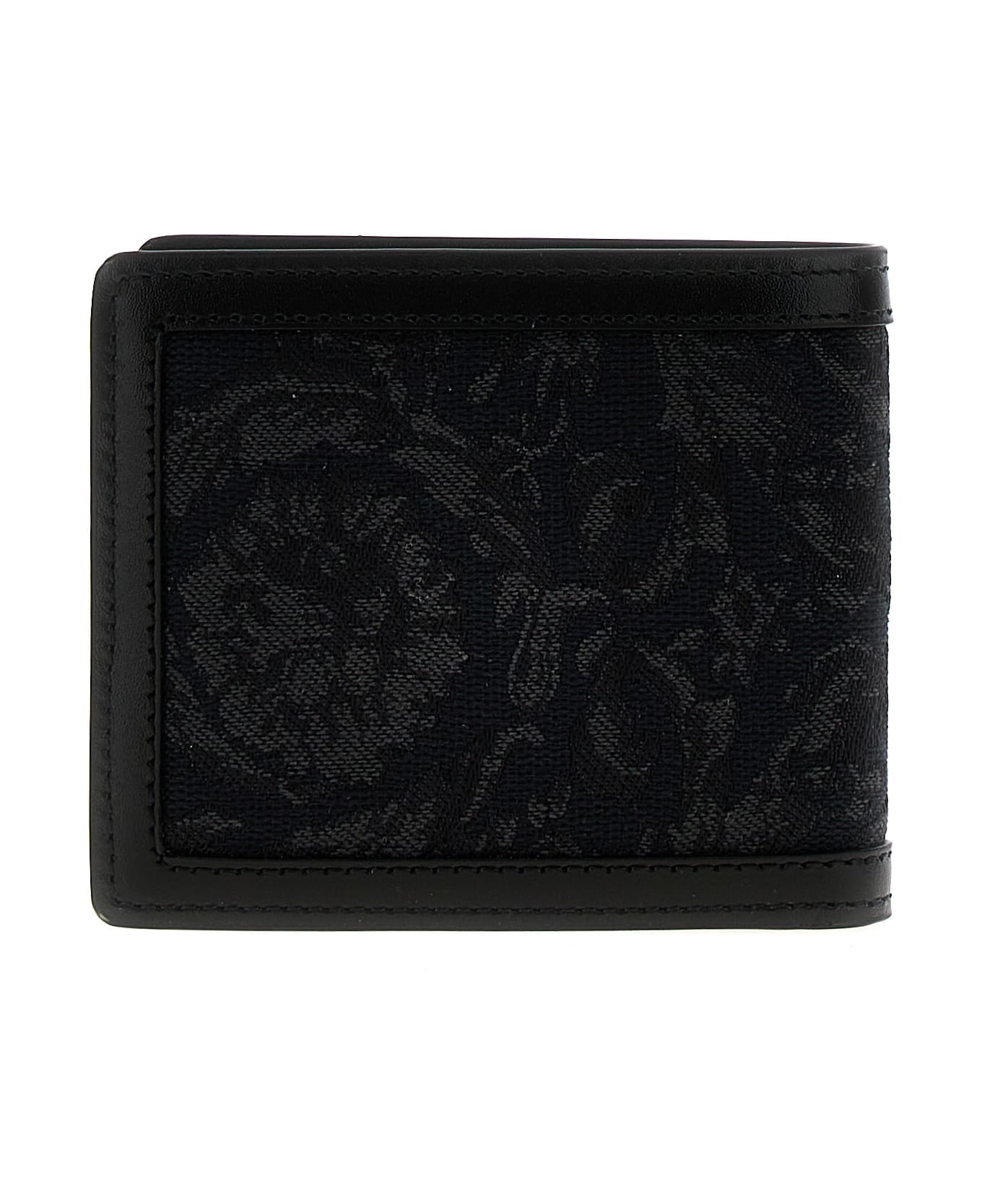 Versace 'barocco' Wallet - Black