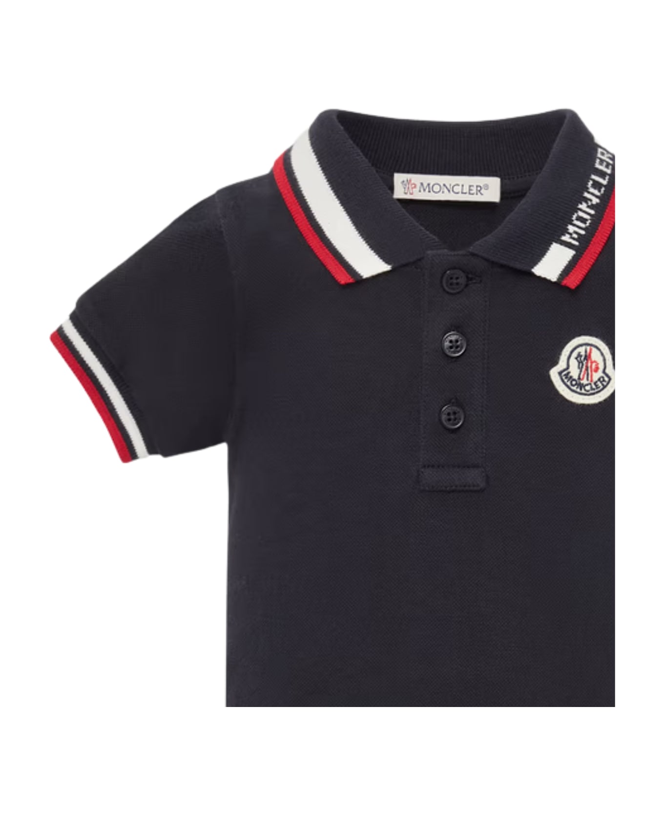 Moncler Short Sleeves Polo Shirt - Blue