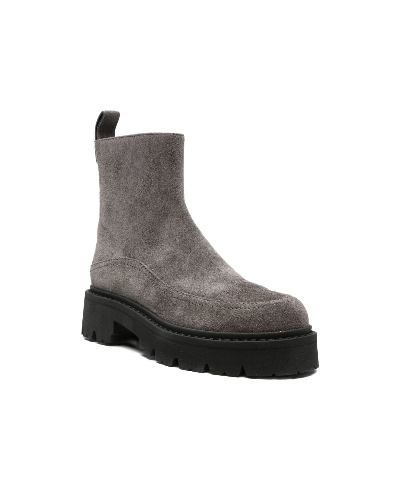 Emporio Armani Suede Leather Boots - Grey