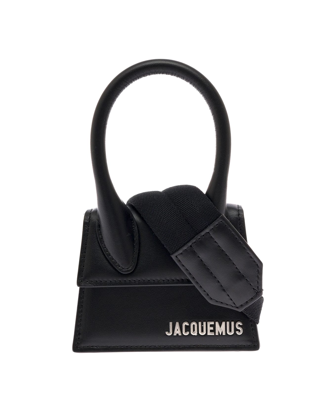 Jacquemus Man's Le Chiquito Homme  Black Leather Crossbody Bag - Black