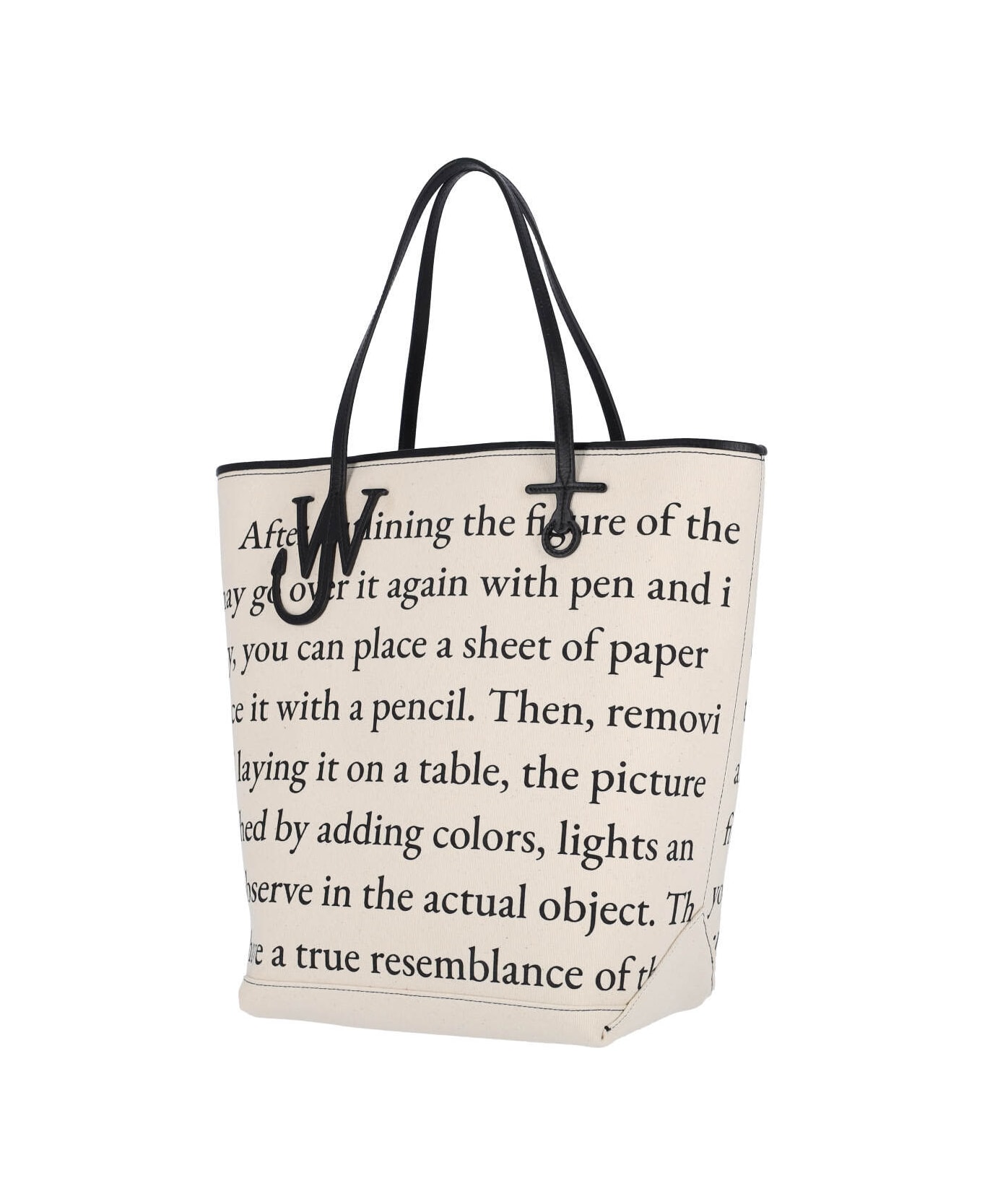 J.W. Anderson 
tall Anchor
 Tote Bag - Ivory