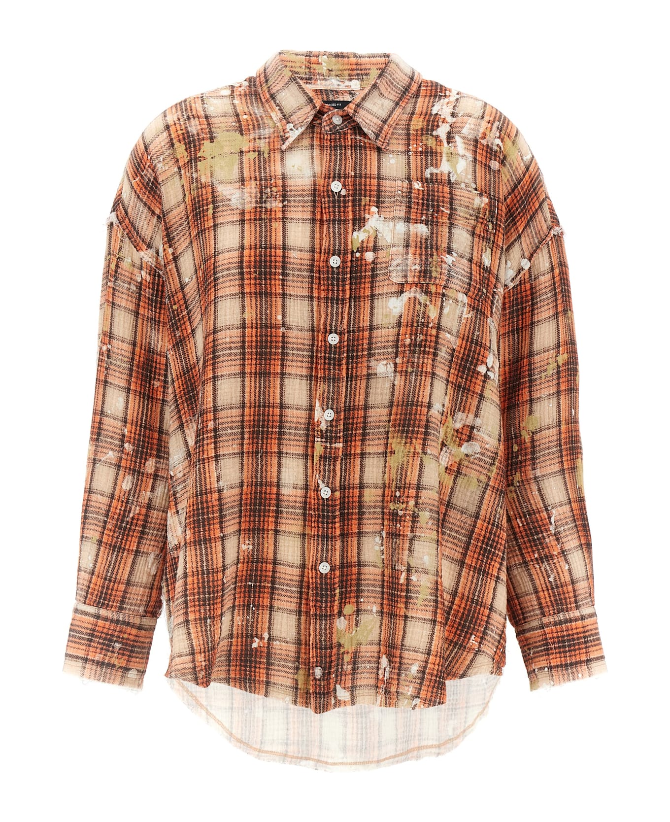 R13 Plaid Motif Shirt - Multicolor
