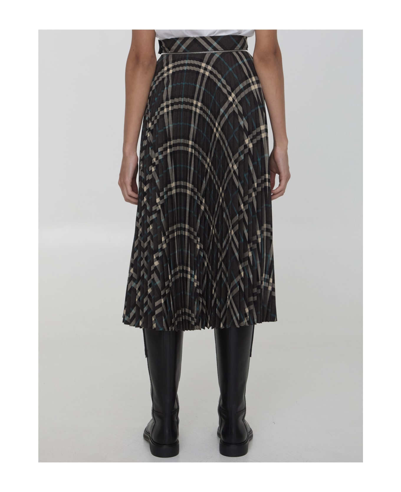 Burberry Check Pleated Skirt - Snug Ip Check