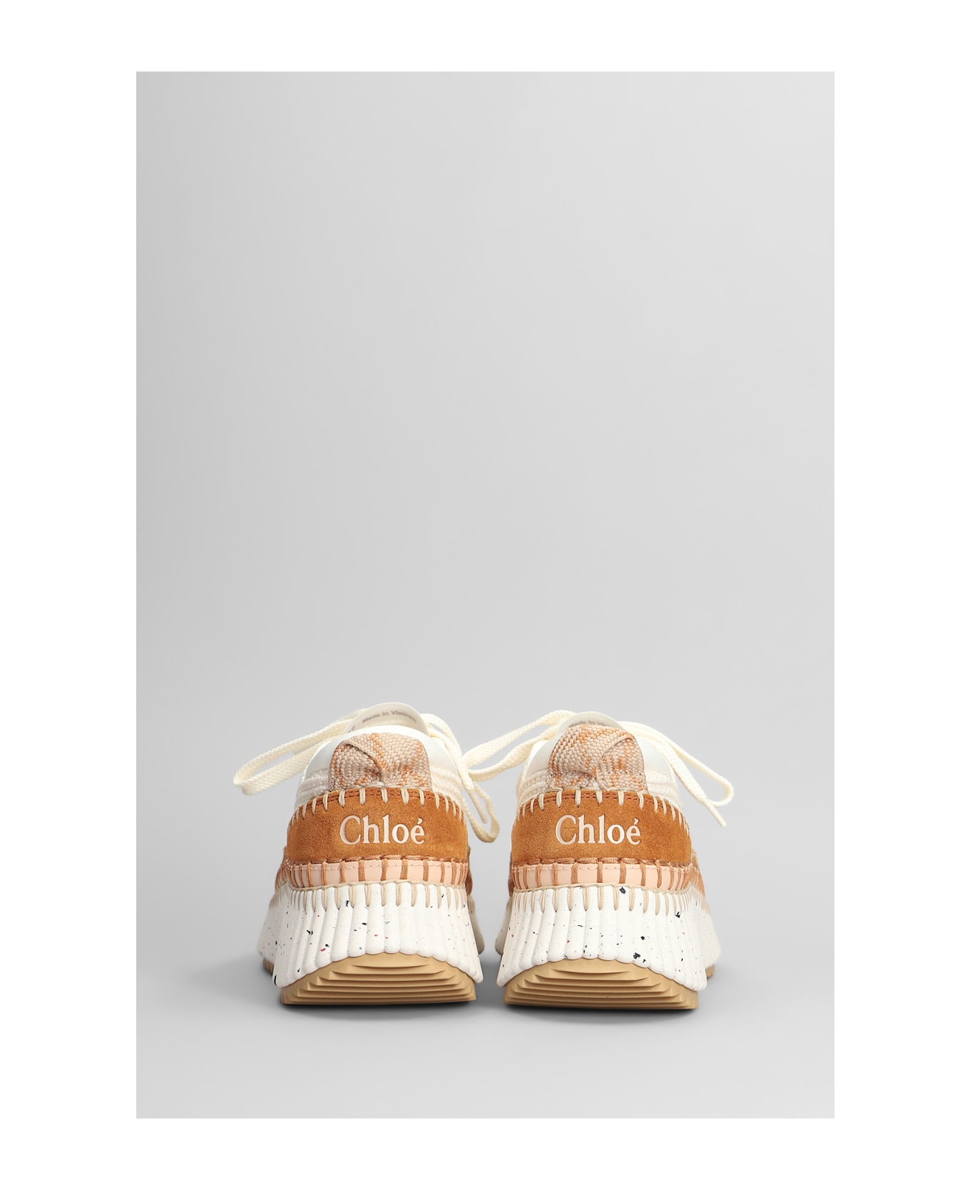 Chloé Nama Sneakers In Beige Suede - beige