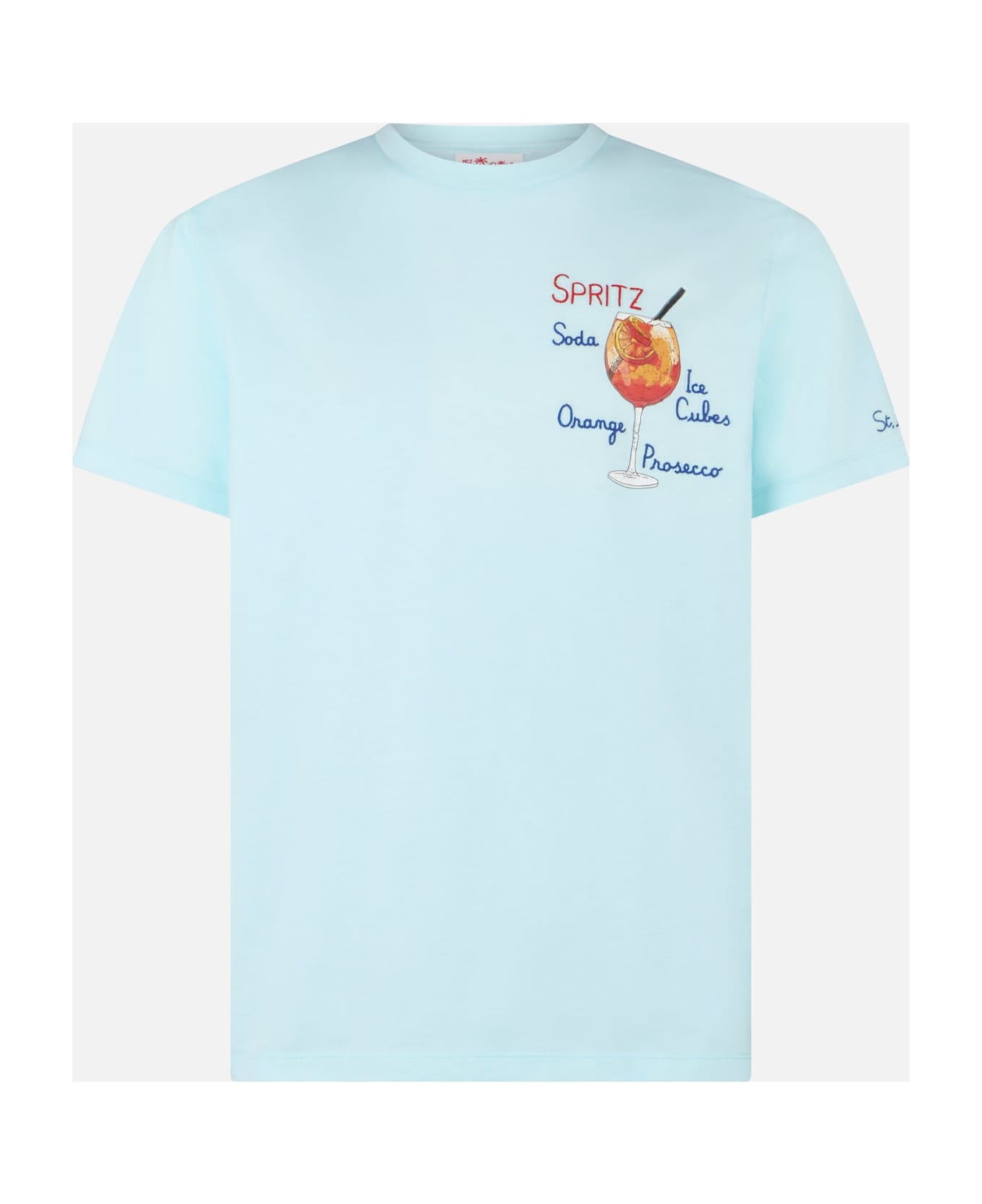 MC2 Saint Barth Spritz Embroidery Man T-shirt - YELLOW