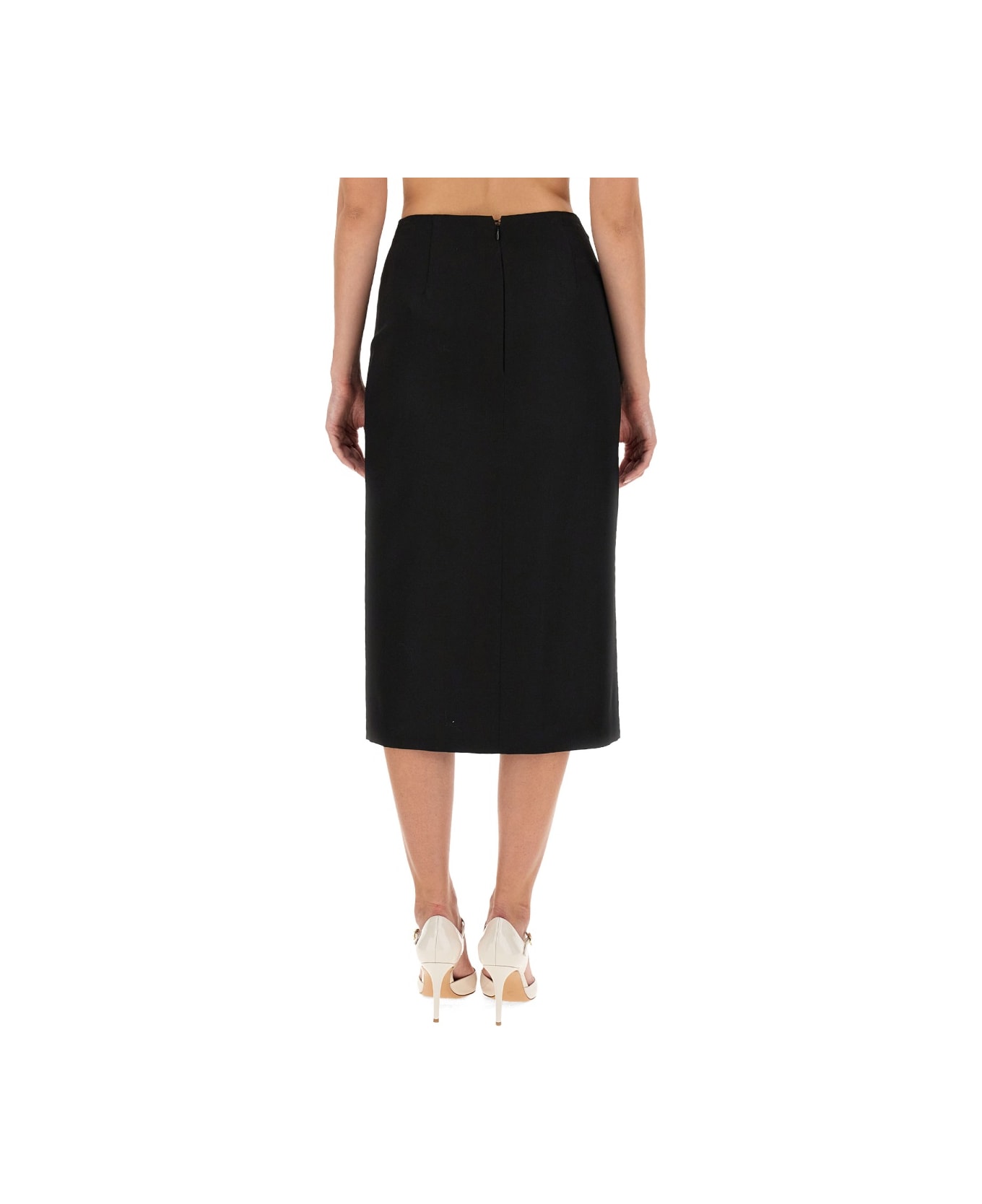 Nina Ricci Gabardine Skirt - BLACK