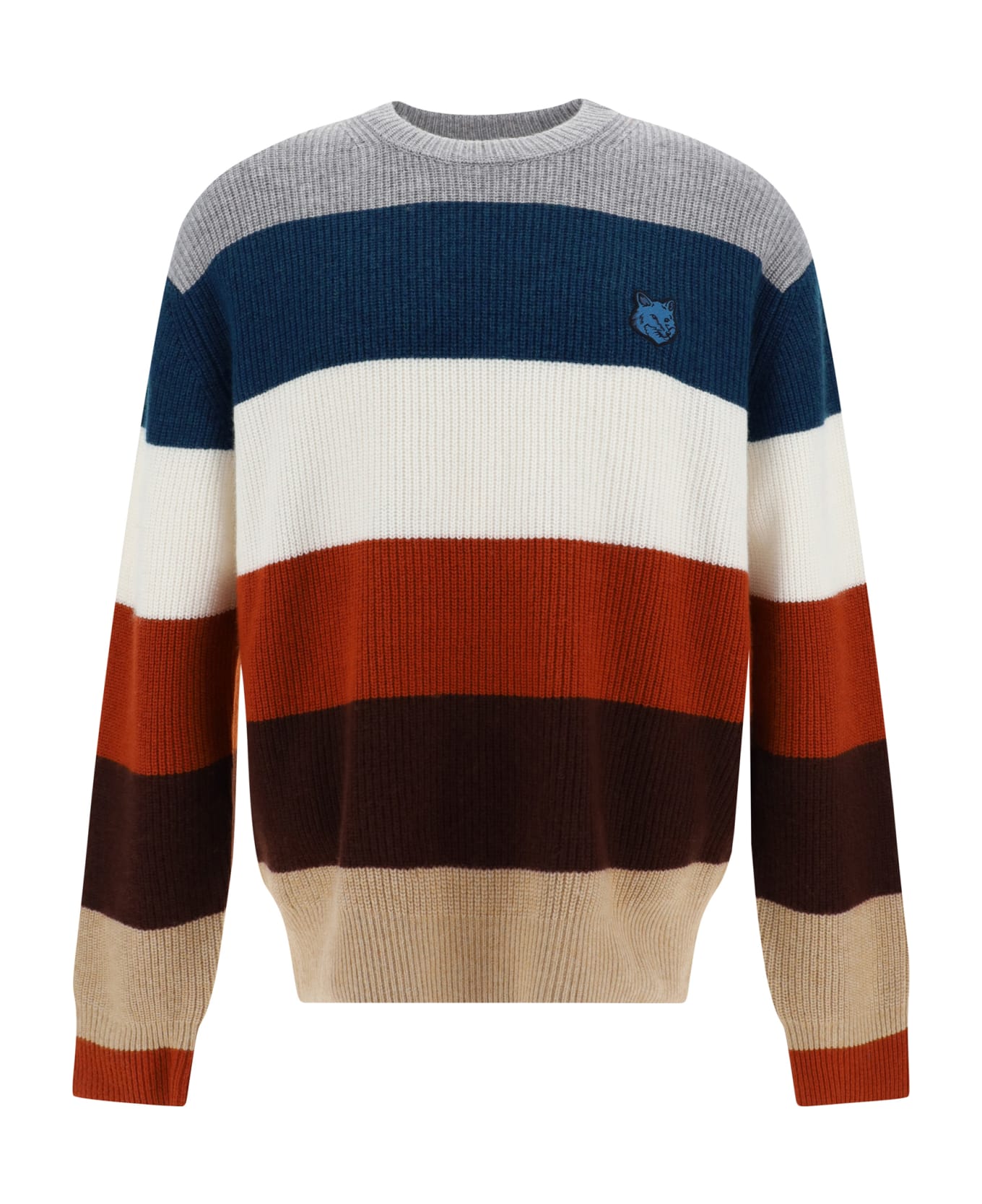 Maison Kitsuné Fox Head Sweater - MULTICOLOR