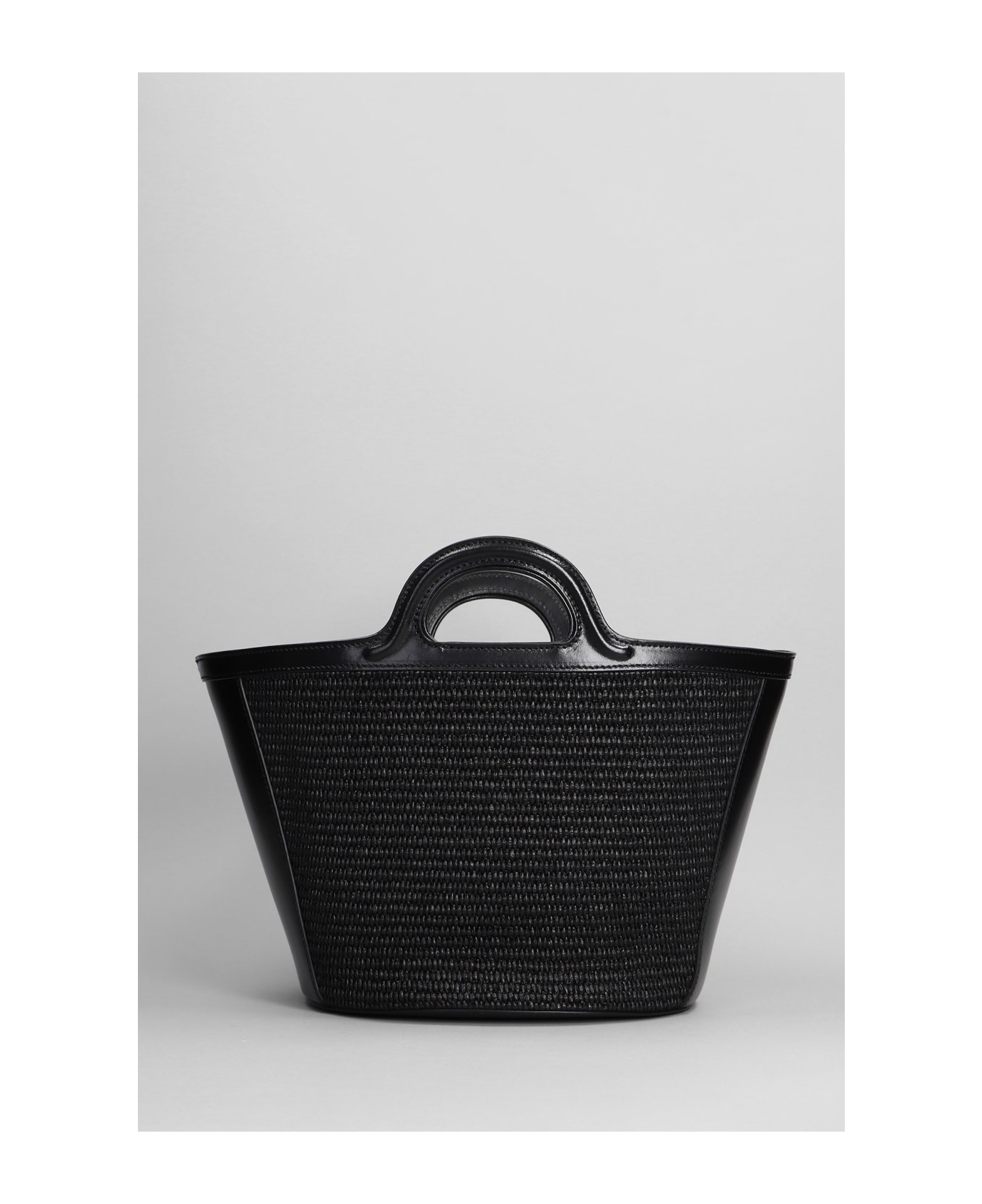 Marni Tropicalia Small Hand Bag In Black Raffia - black トートバッグ