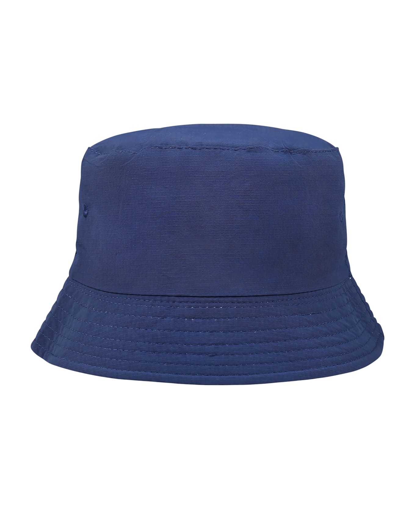 Molo Reversible Blue Cloche For Boy With Logo - Blue