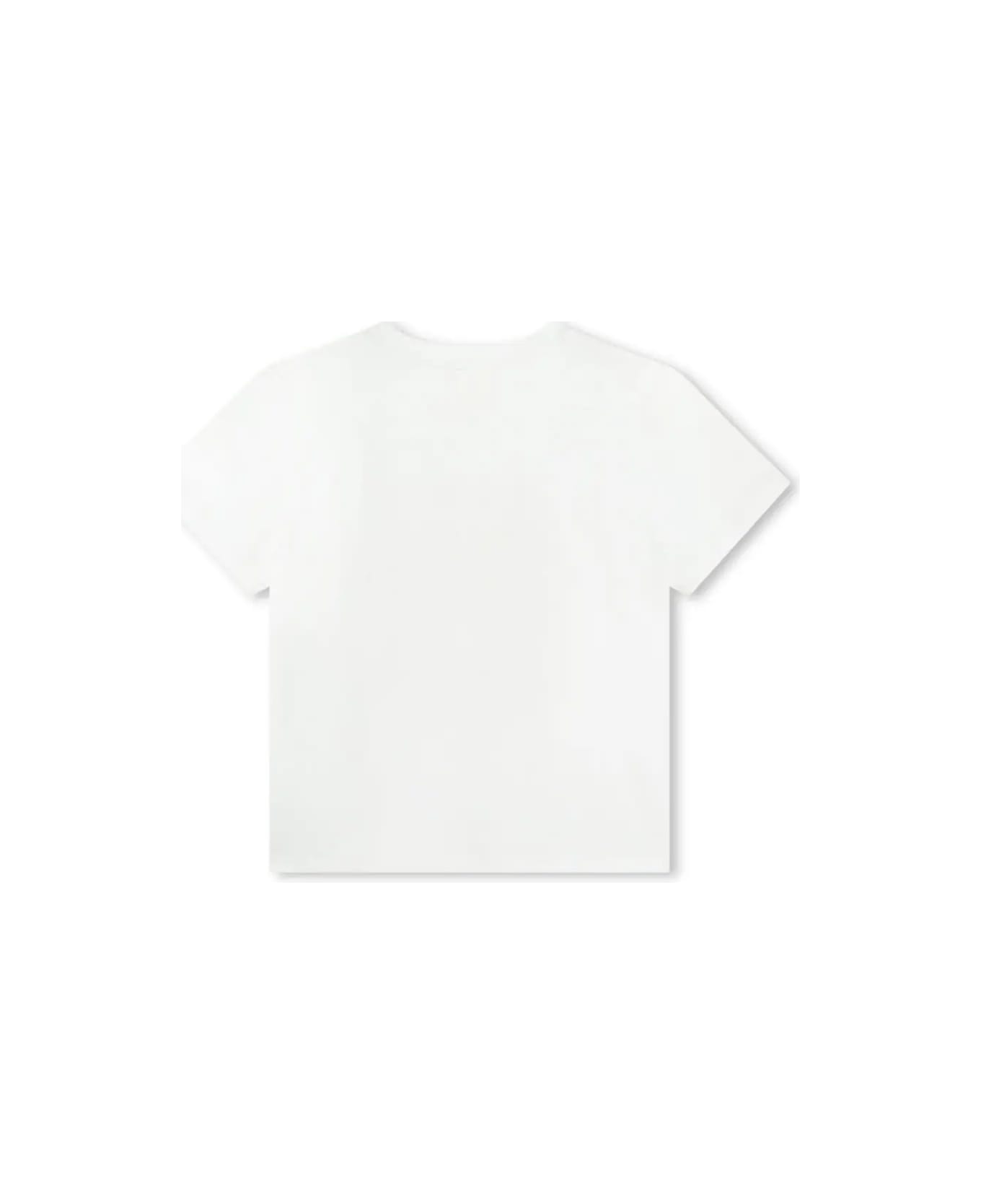 Givenchy White And Gold Givenchy 4g T-shirt - White