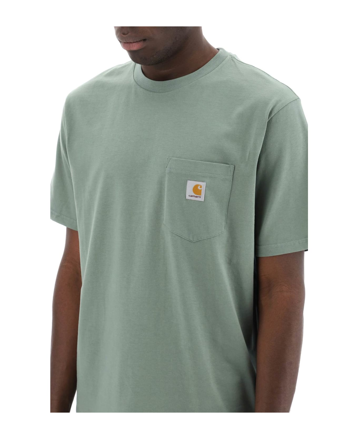 Carhartt T-shirt With Chest Pocket - Military シャツ