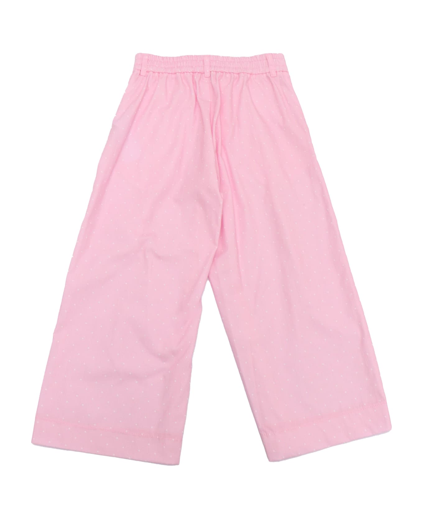 Monnalisa Cropped Popeline Pants - PINK