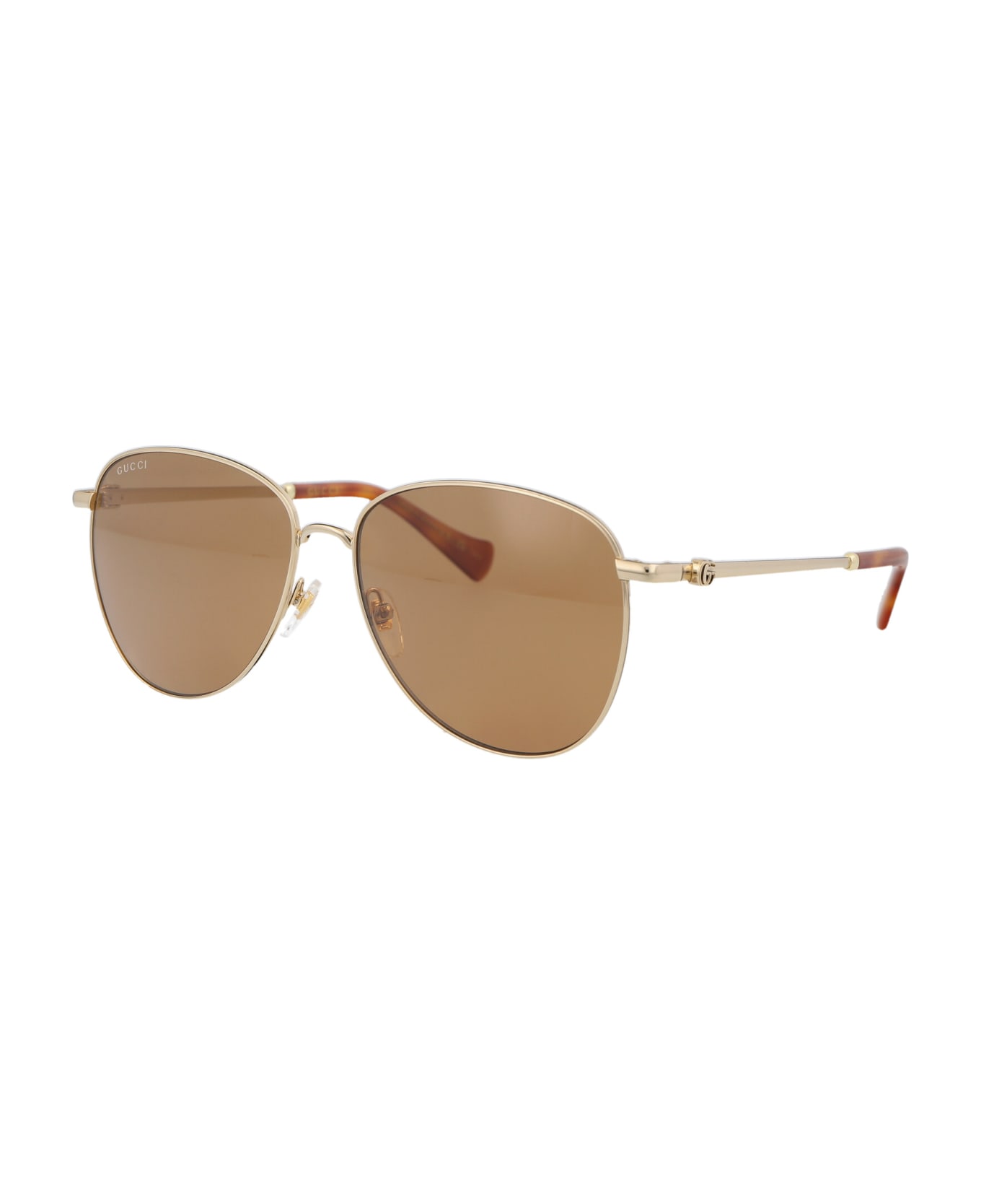 Gucci Eyewear Gg1419s Sunglasses - 002 GOLD GOLD BROWN