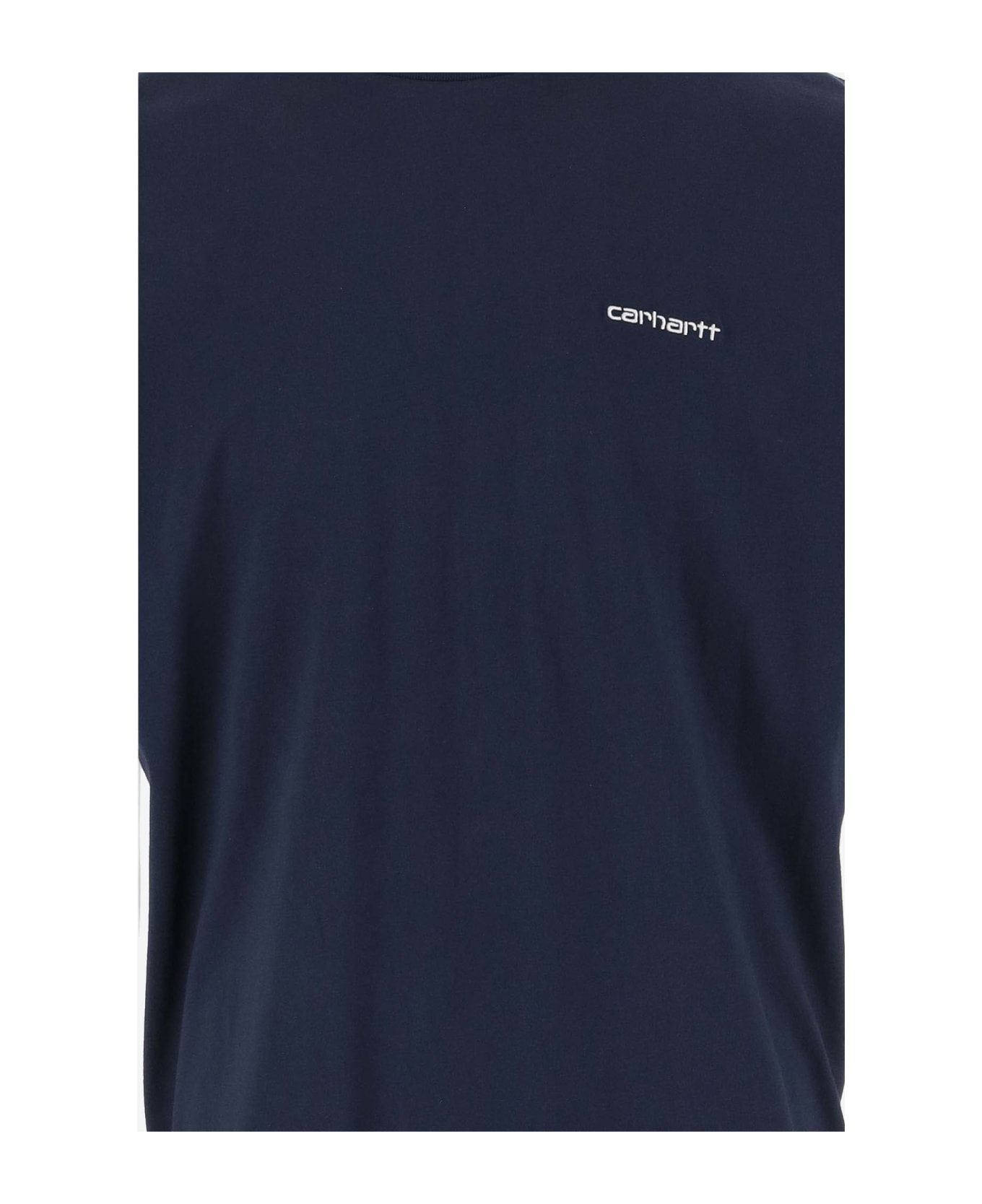 Carhartt Cotton T-shirt With Logo - Blue