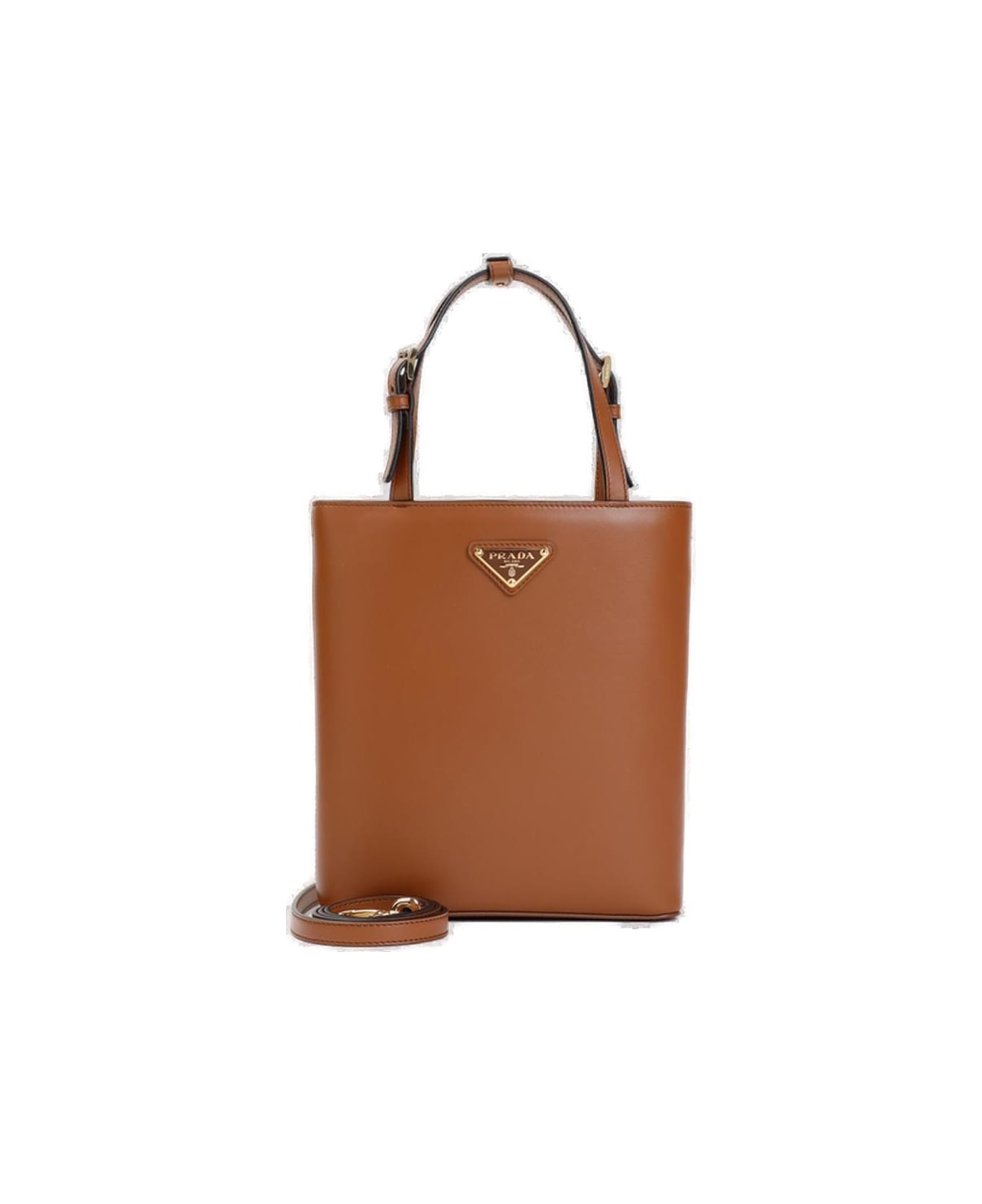Prada Logo Plaque Top Handle Shoulder Bag - snakeskin mini bag
