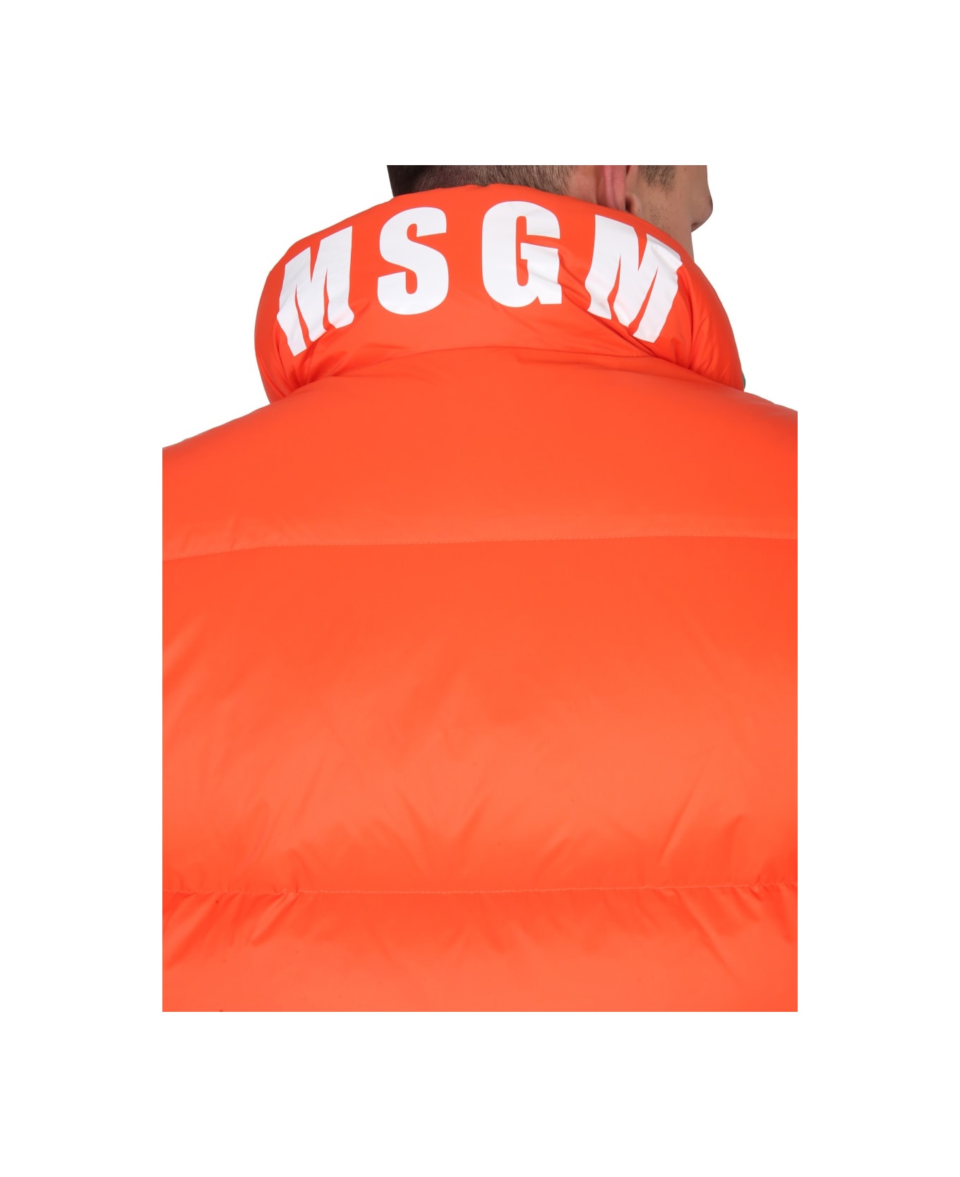 MSGM Vests With Logo - ORANGE
