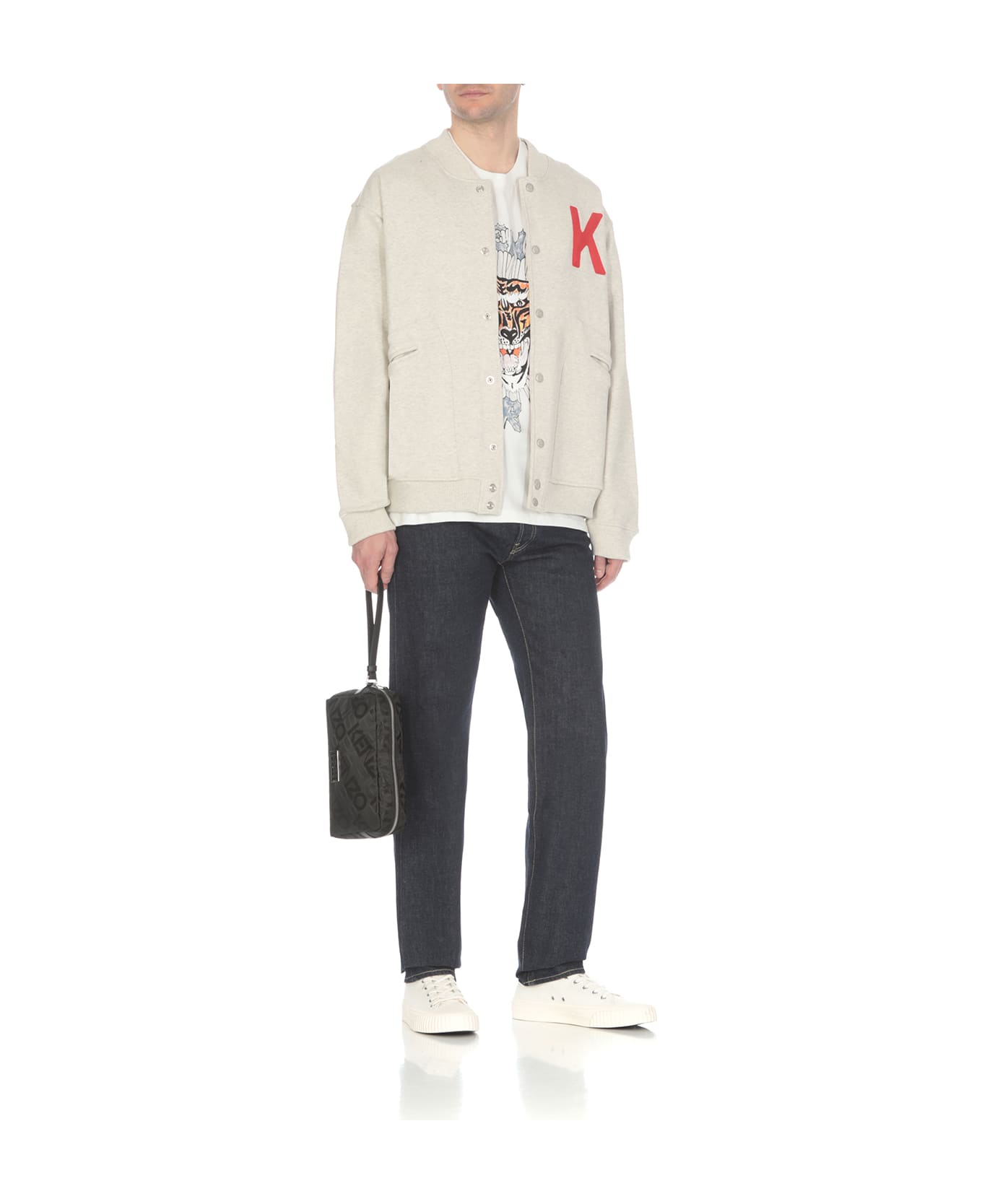 Kenzo Sweatshirt With Embroidery - Grey
