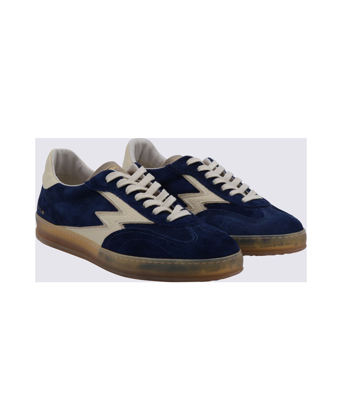 M.O.A. master of arts Navy Leather Sneakers - NAVY BUTTER