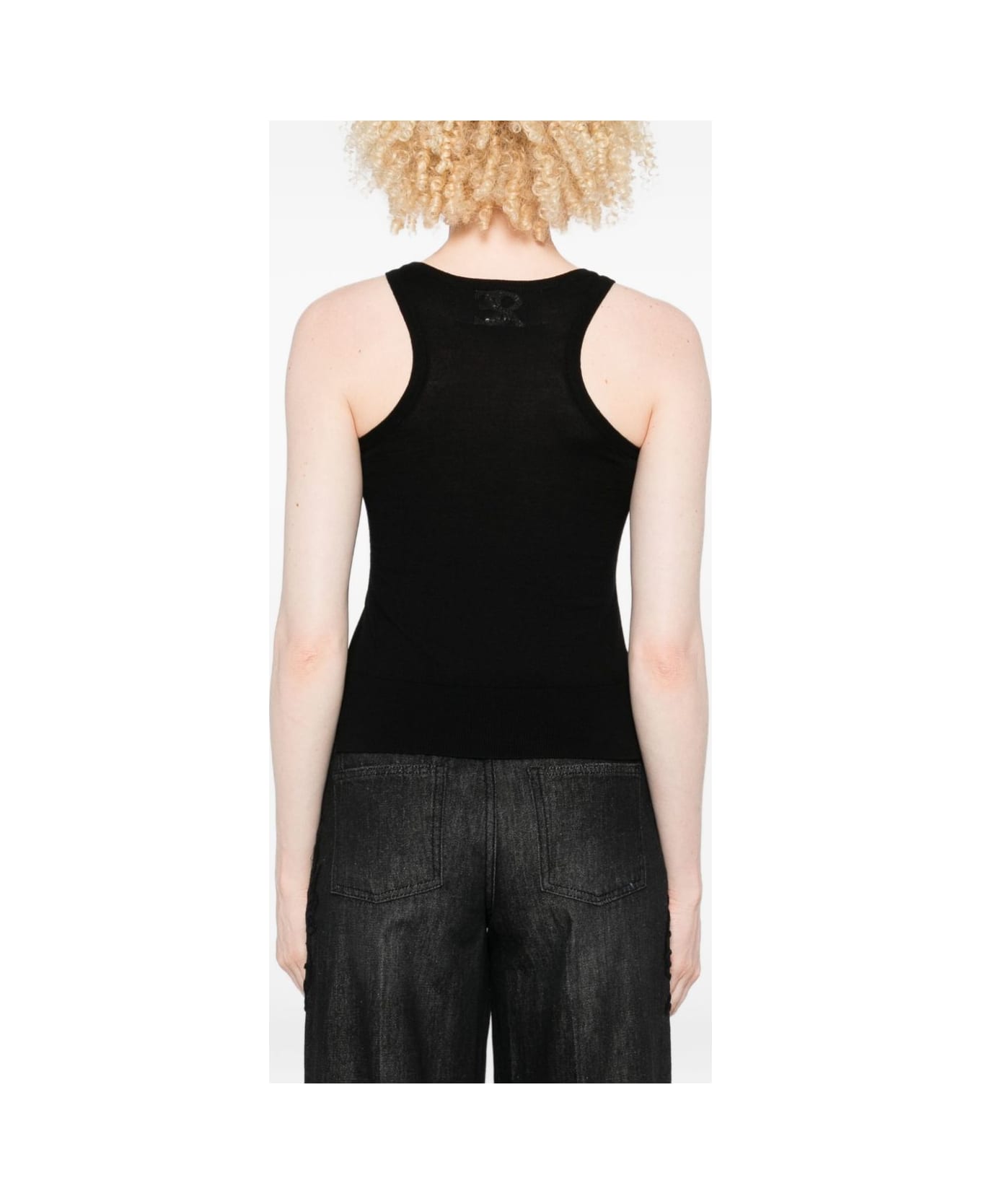 Ermanno Scervino Wool Tank Top - Black