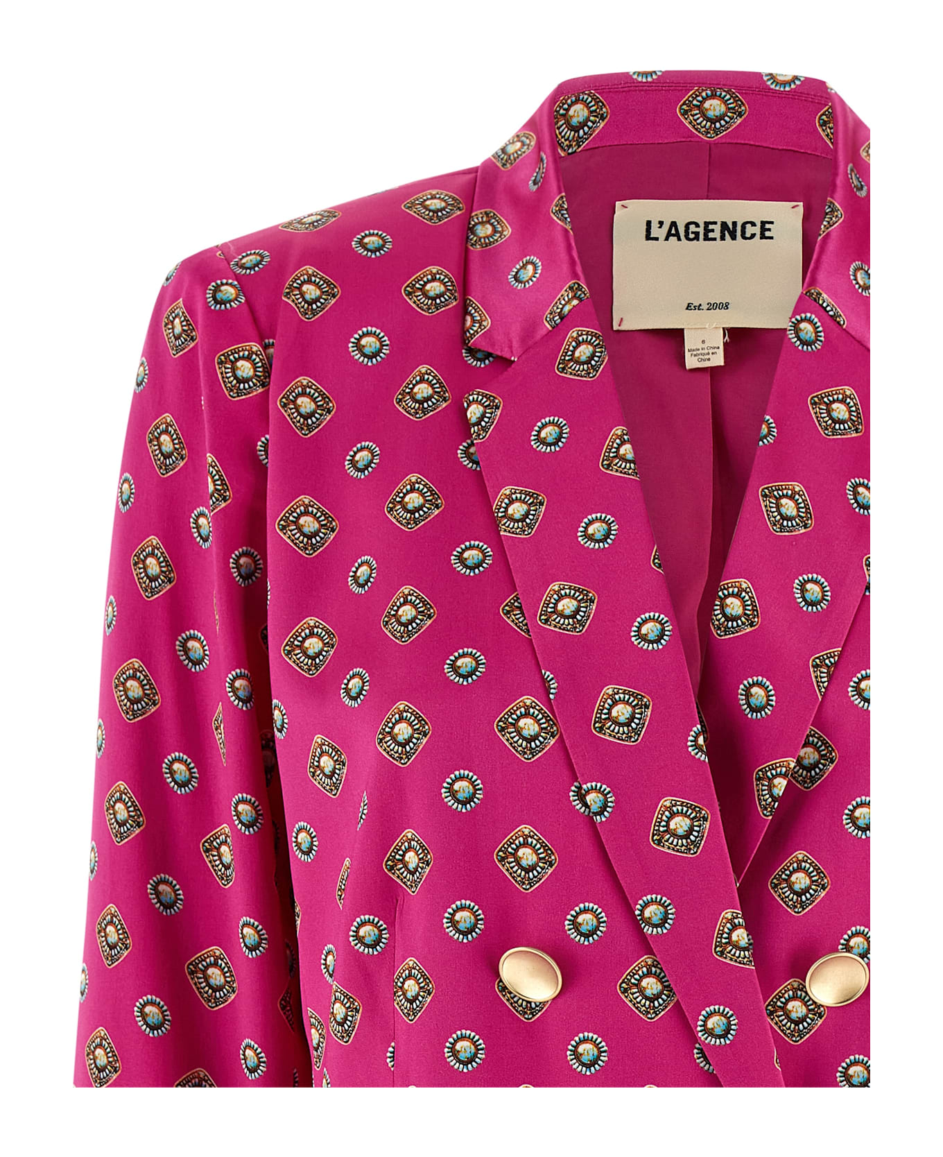 L'Agence 'colin' Blazer - Fuchsia