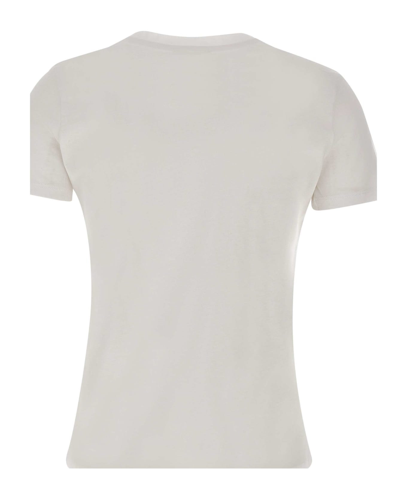 Elisabetta Franchi 'urban' Cotton Jersey T-shirt - WHITE