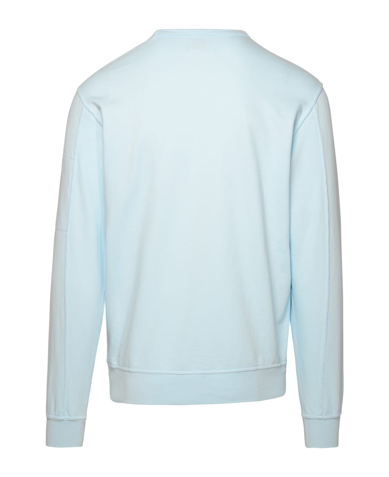 C.P. Company 'light Fleece' Light Blue Cotton Sweatshirt - Azzurro